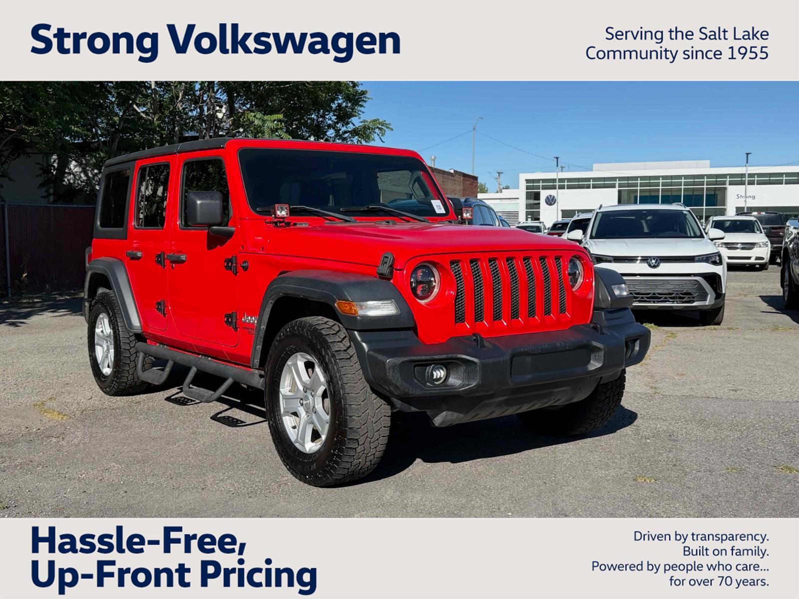 Firecracker Red Clearcoat 2019 Jeep Wrangler Unlimited Sport S 4WD SUV / Crossover Four-Wheel Drive 8-Speed Automatic