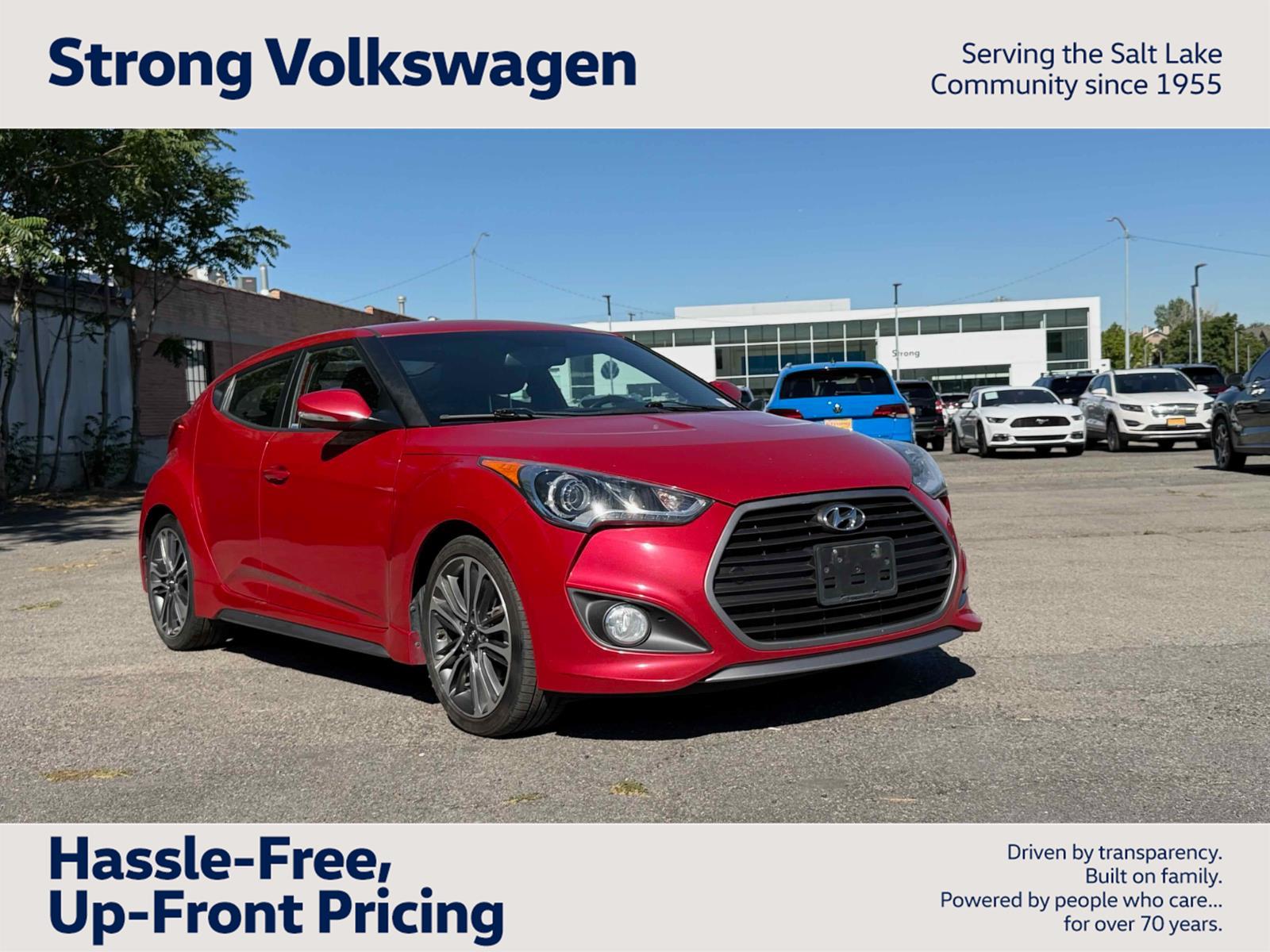 Boston Red 2016 Hyundai Veloster Coupe Front-Wheel Drive Automatic