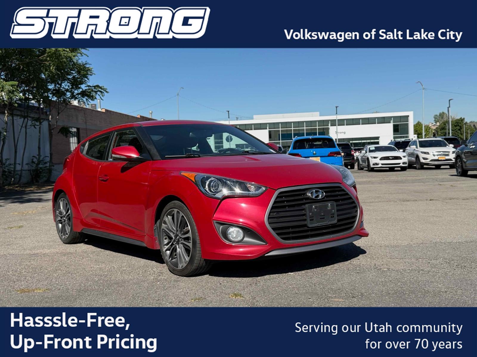 Boston Red 2016 Hyundai Veloster Coupe Front-Wheel Drive Automatic