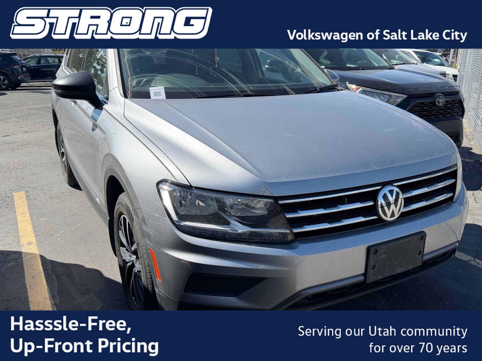 Pyrite Silver Metallic 2021 Volkswagen Tiguan SUV / Crossover All-Wheel Drive Automatic