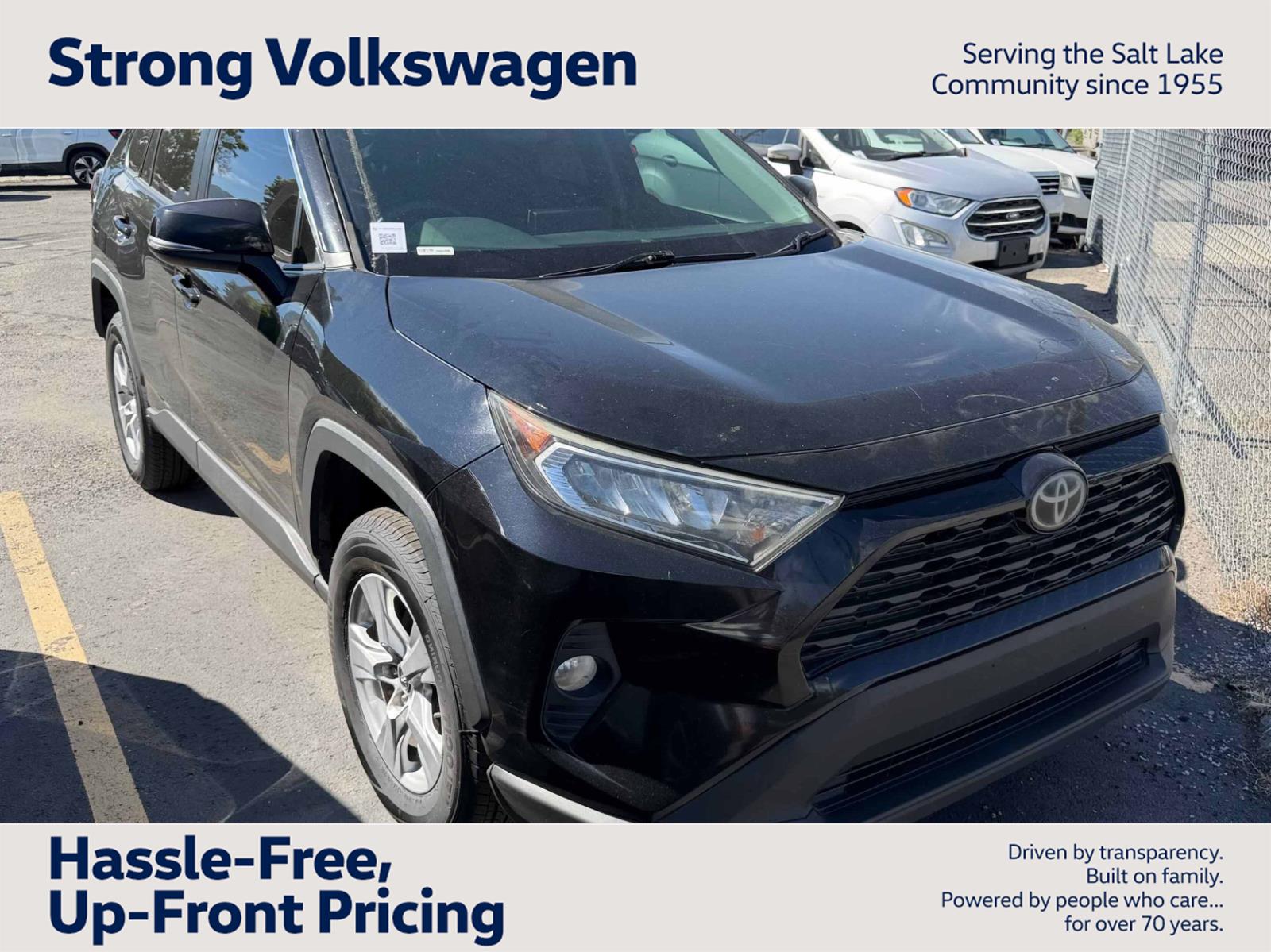 Midnight Black Metallic 2019 Toyota RAV4 SUV / Crossover All-Wheel Drive 8-Speed Automatic