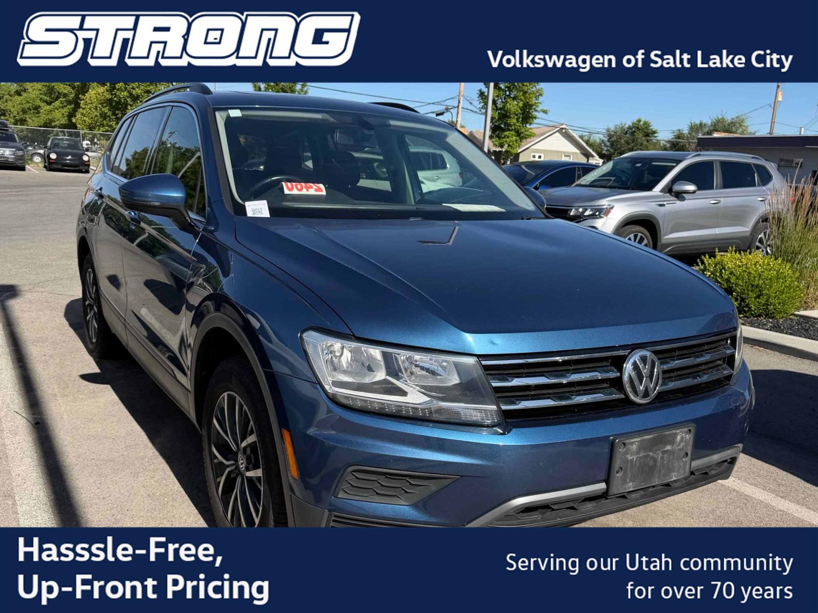 Silk Blue Metallic 2019 Volkswagen Tiguan SUV / Crossover All-Wheel Drive Automatic
