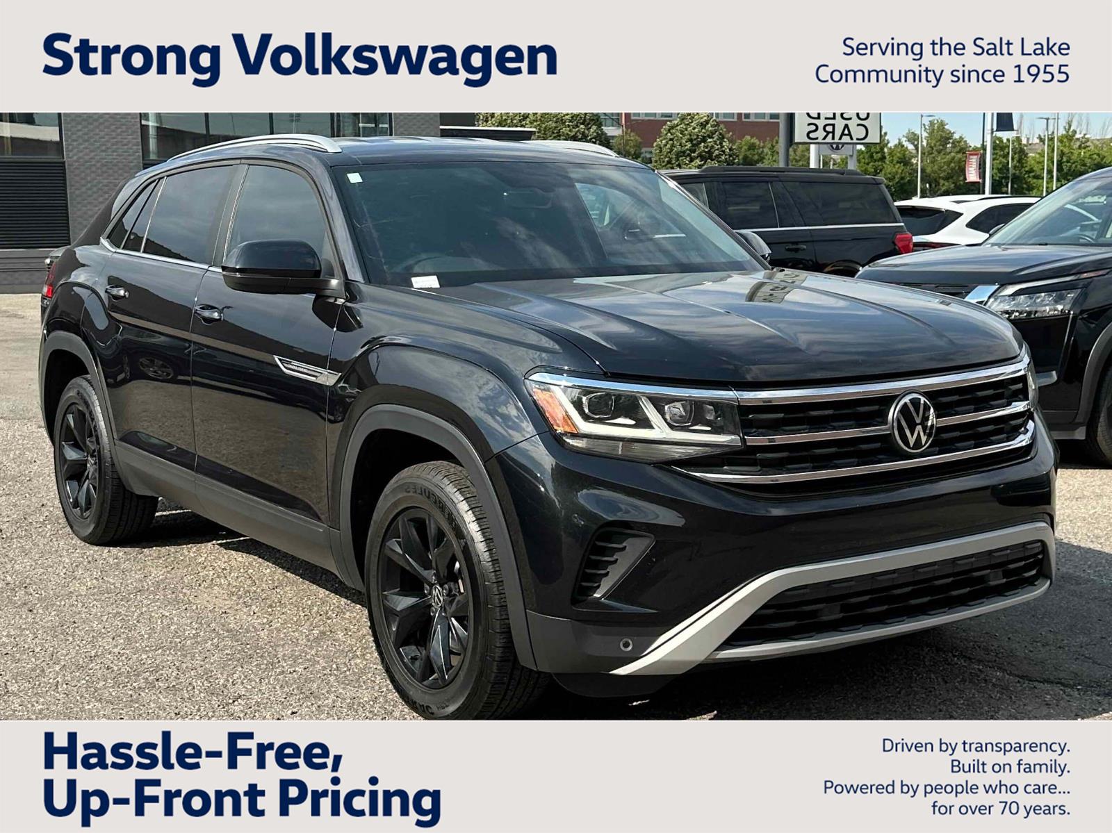 Deep Black Pearl 2020 Volkswagen Atlas Cross Sport SUV / Crossover All-Wheel Drive Automatic