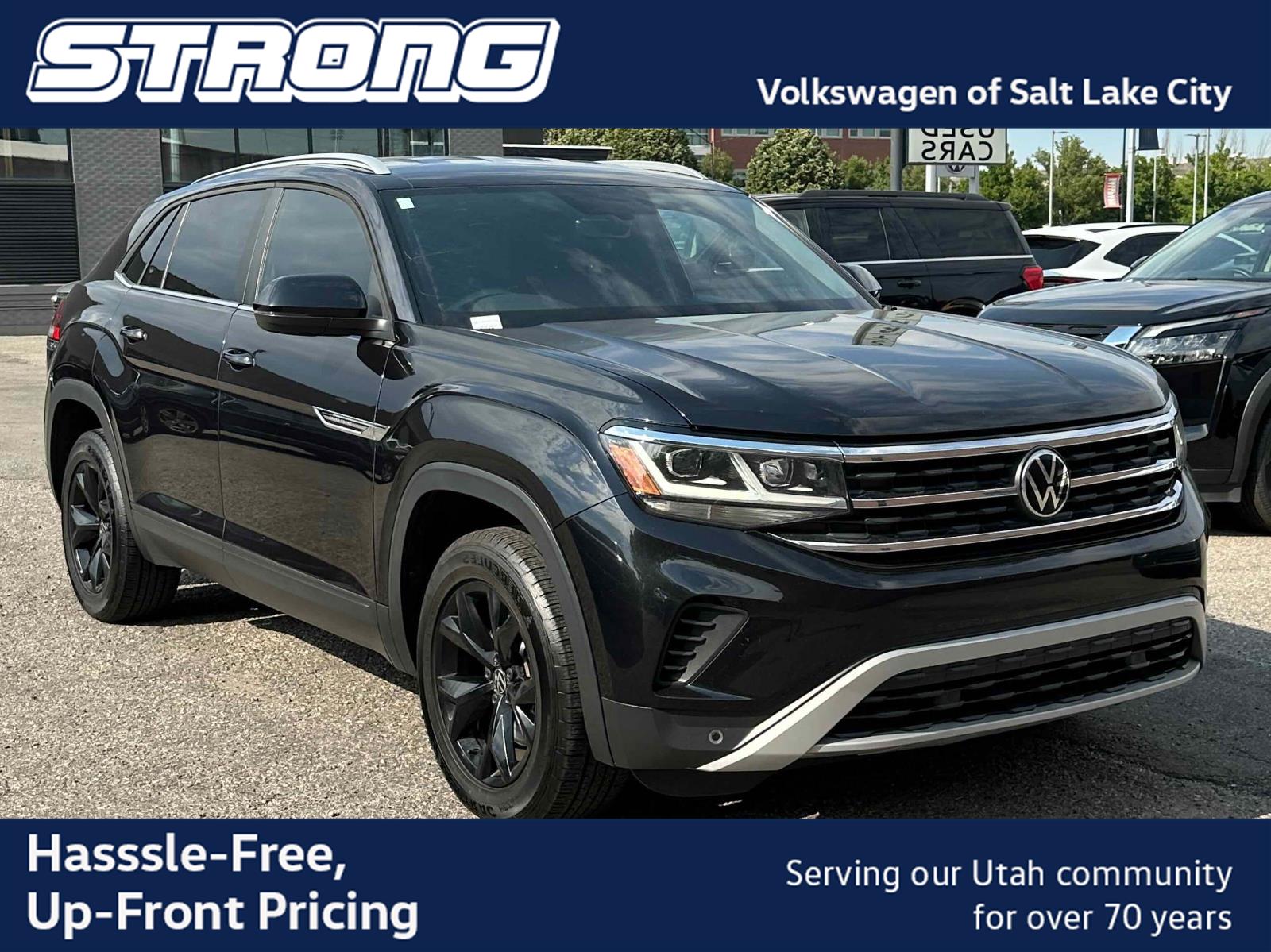 Deep Black Pearl 2020 Volkswagen Atlas Cross Sport SUV / Crossover All-Wheel Drive Automatic