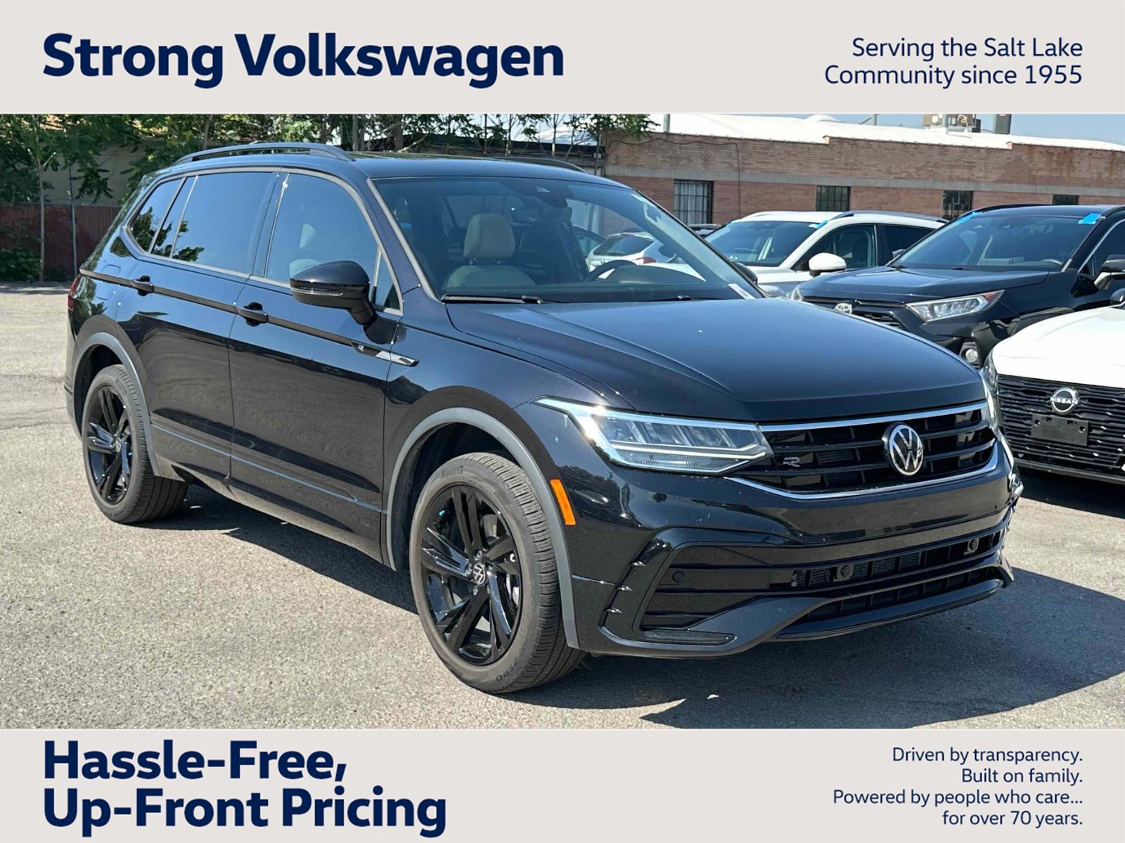 Deep Black Pearl 2023 Volkswagen Tiguan SUV / Crossover Front-Wheel Drive Automatic