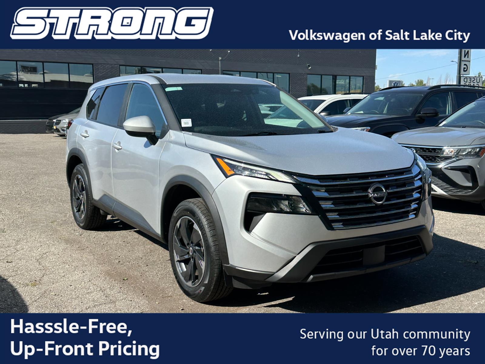 Brilliant Silver Metallic 2025 Nissan Rogue SUV / Crossover Front-Wheel Drive Continuously Variable Transmission
