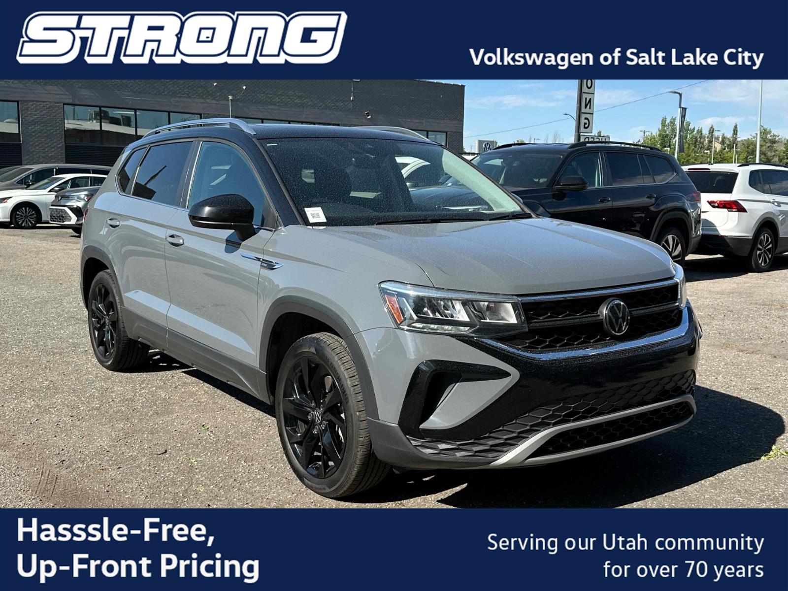 Pure Gray 2023 Volkswagen Taos SUV / Crossover Front-Wheel Drive Automatic