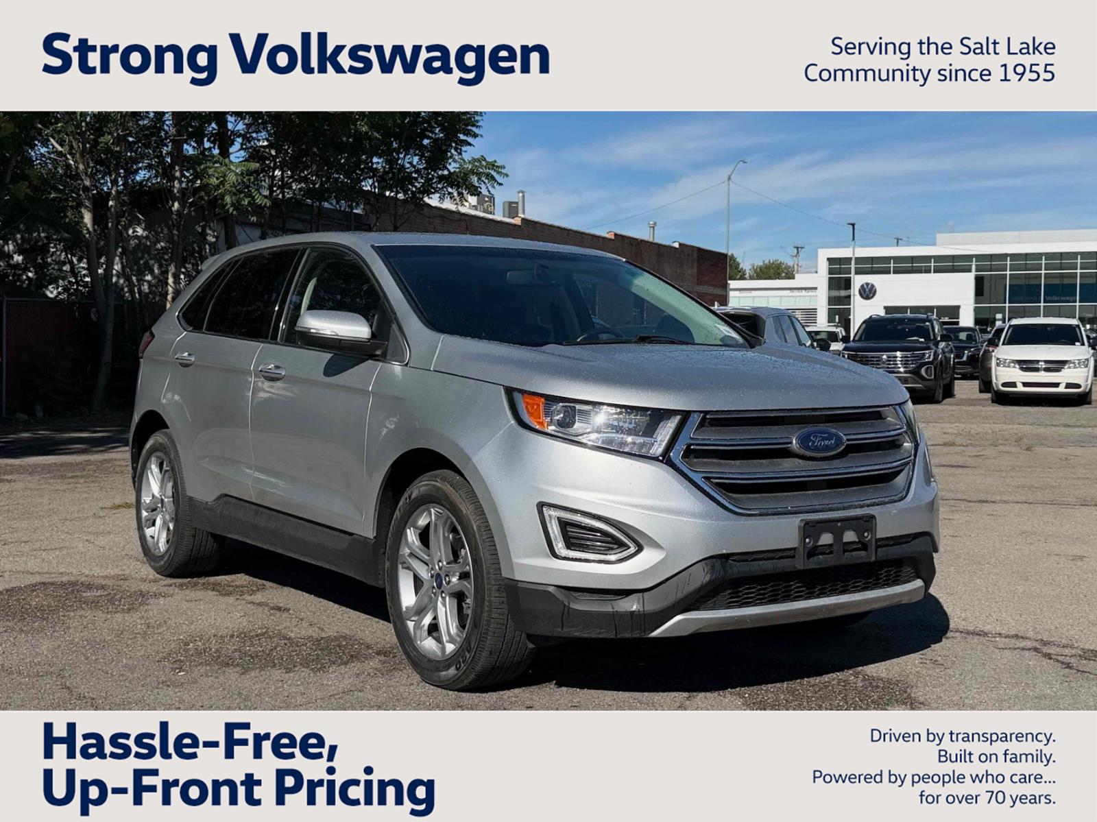 Ingot Silver 2017 Ford Edge SUV / Crossover Front-Wheel Drive 6-Speed Automatic