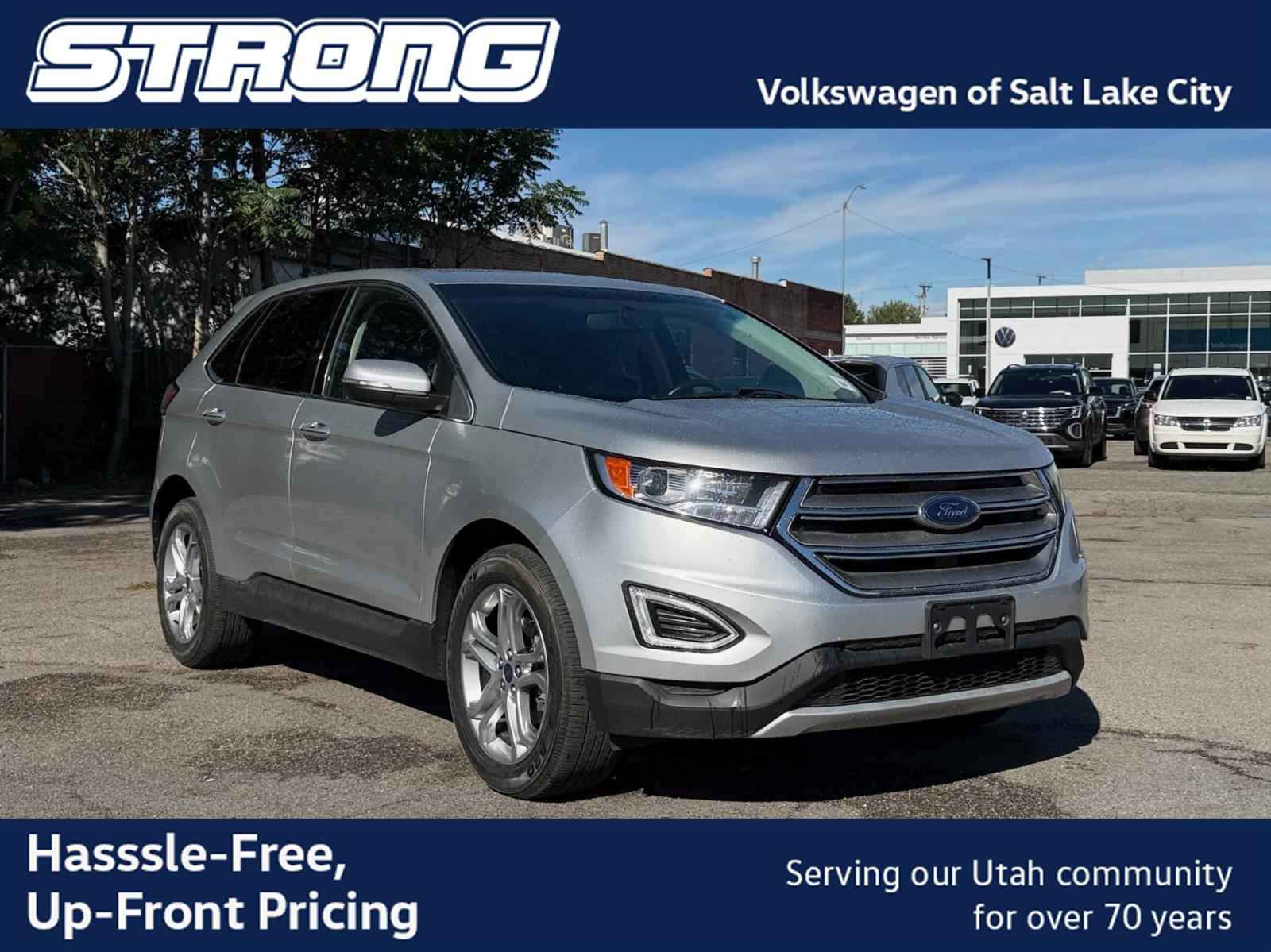 Ingot Silver 2017 Ford Edge SUV / Crossover Front-Wheel Drive 6-Speed Automatic