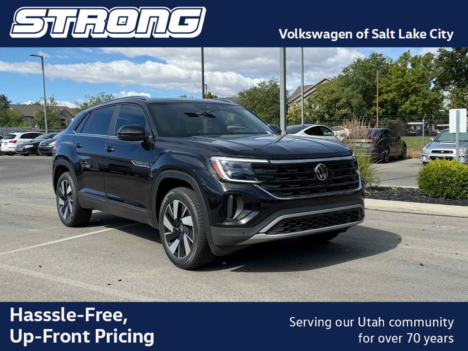 Deep Black Pearl 2026 Volkswagen Atlas Cross Sport SUV / Crossover All-Wheel Drive Automatic
