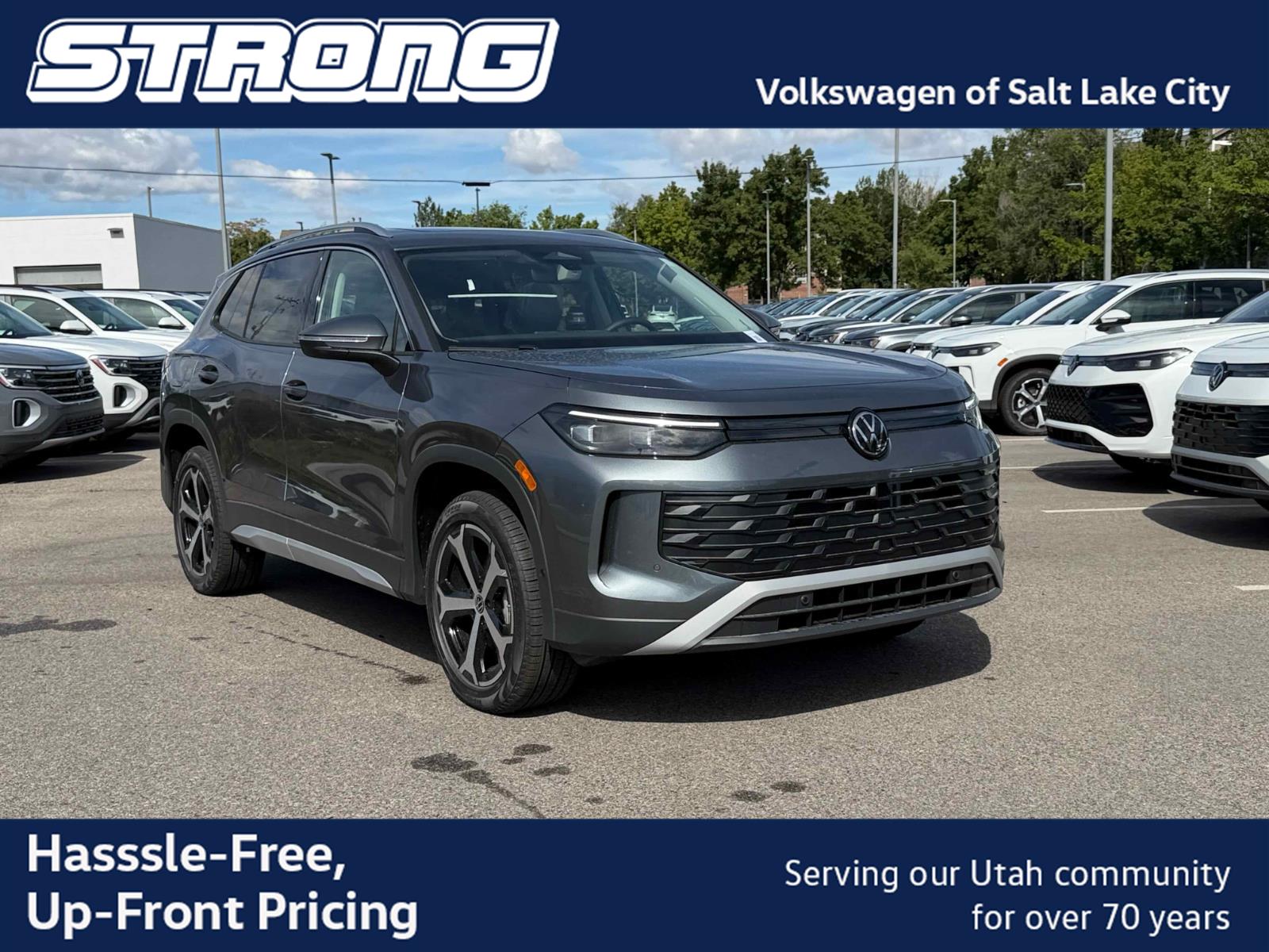 Platinum Gray Metallic 2026 Volkswagen Tiguan SUV / Crossover All-Wheel Drive Automatic