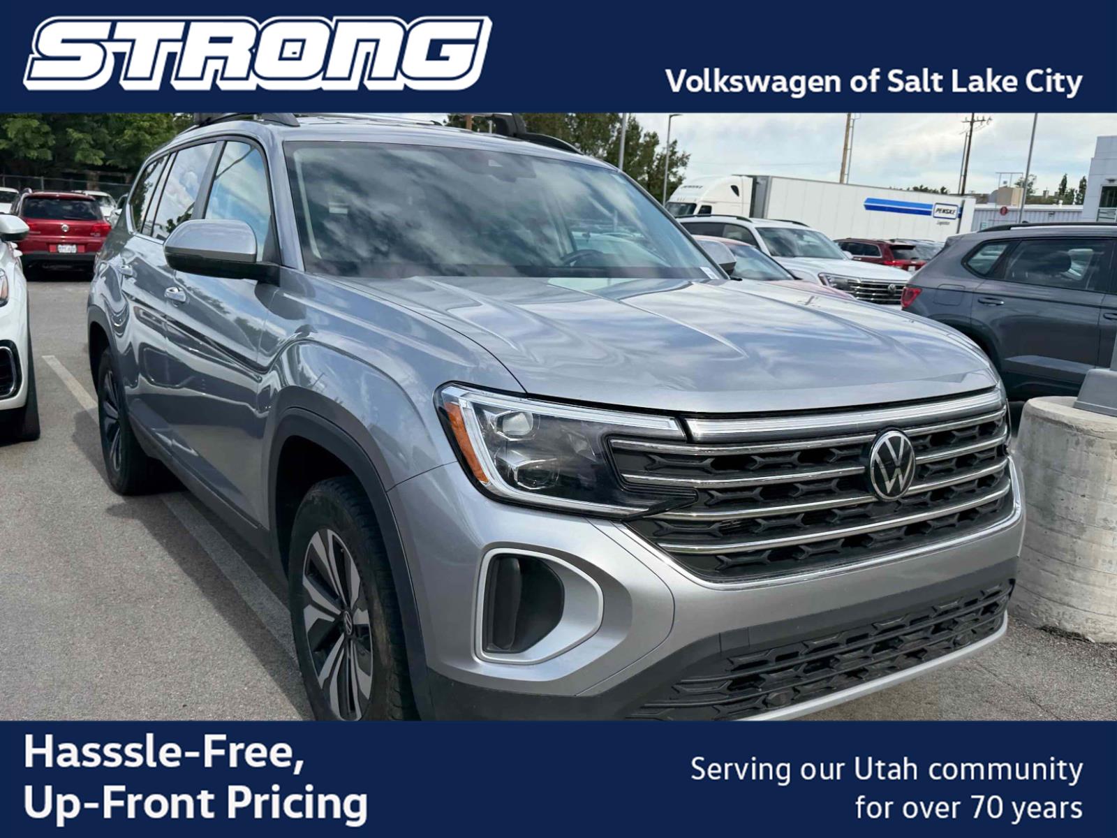Silver Mist Metallic 2024 Volkswagen Atlas SUV / Crossover All-Wheel Drive Automatic