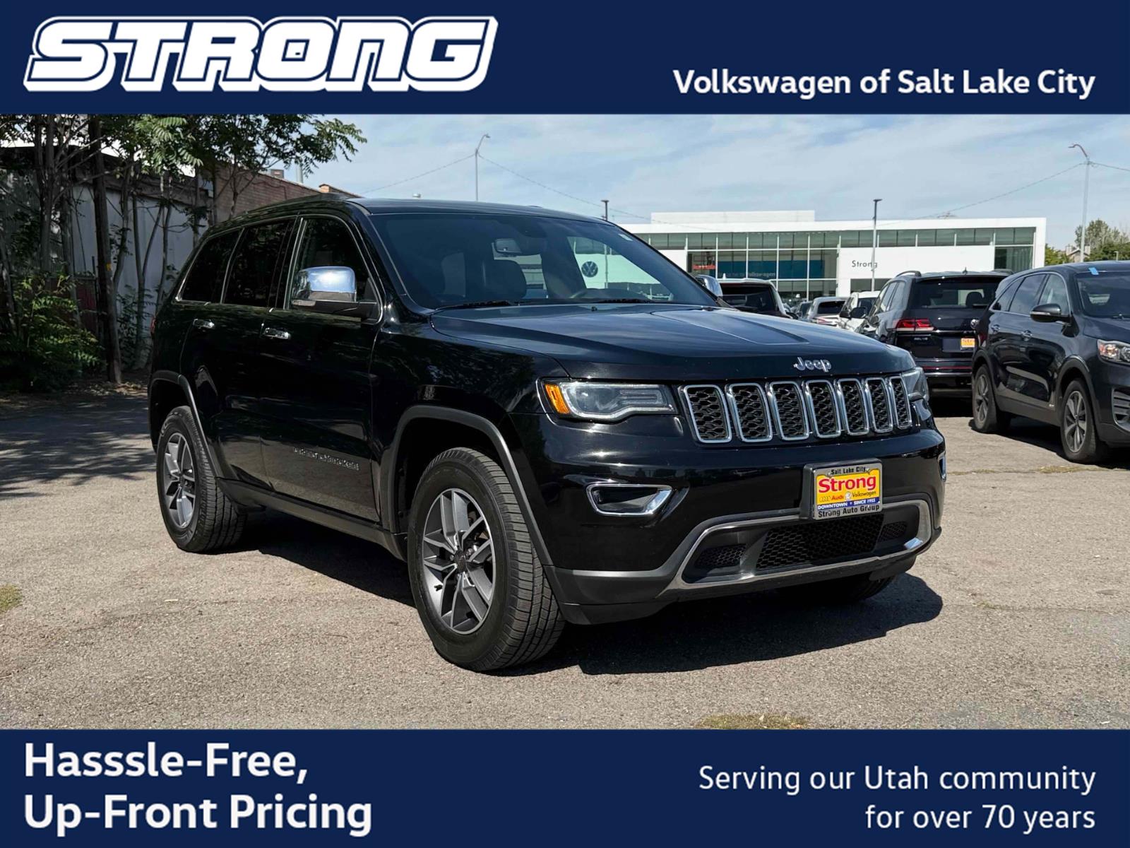Diamond Black Crystal Pearlcoat 2019 Jeep Grand Cherokee SUV / Crossover Four-Wheel Drive 8-Speed Automatic