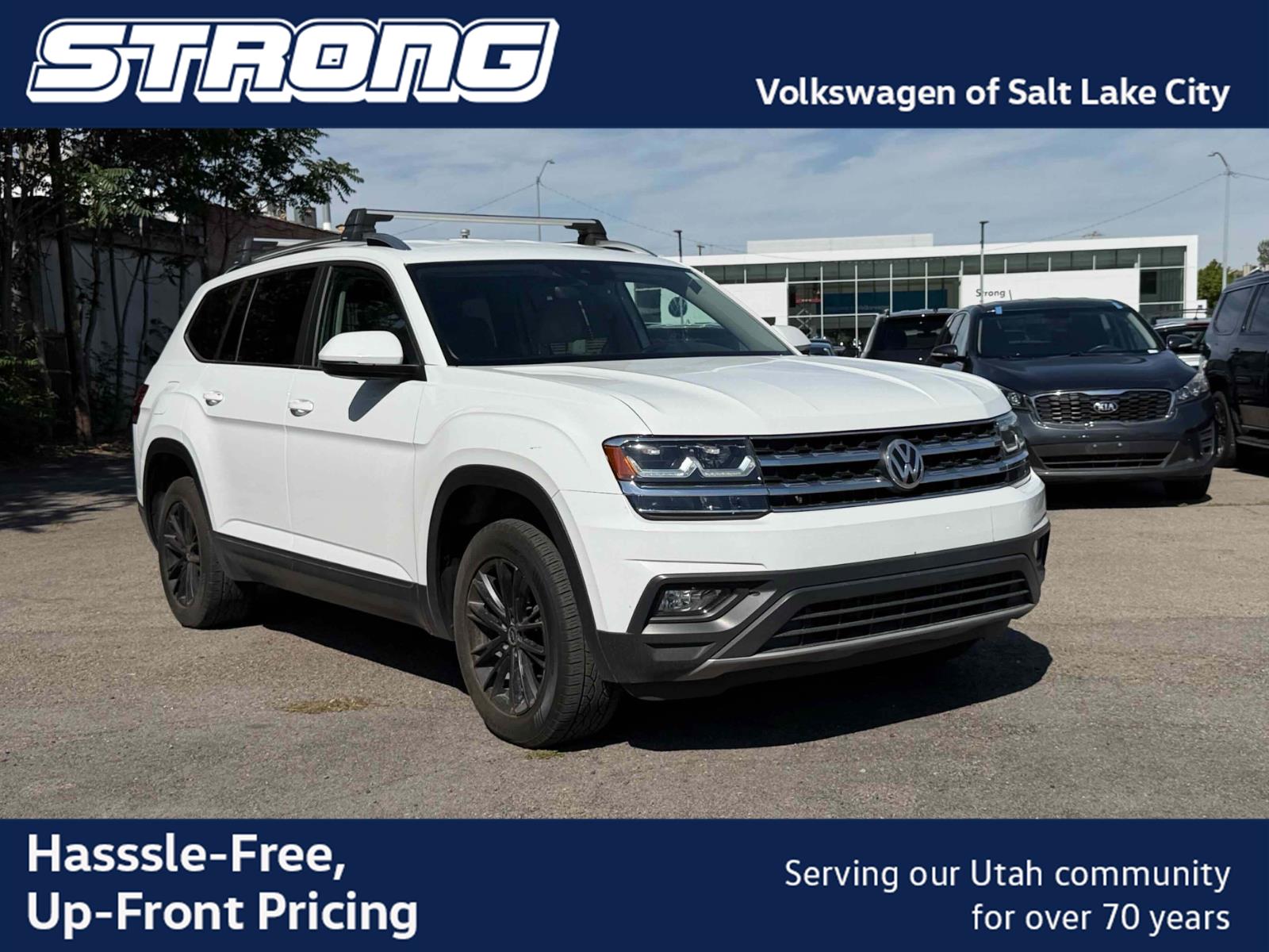 Pure White 2018 Volkswagen Atlas SUV / Crossover All-Wheel Drive Automatic