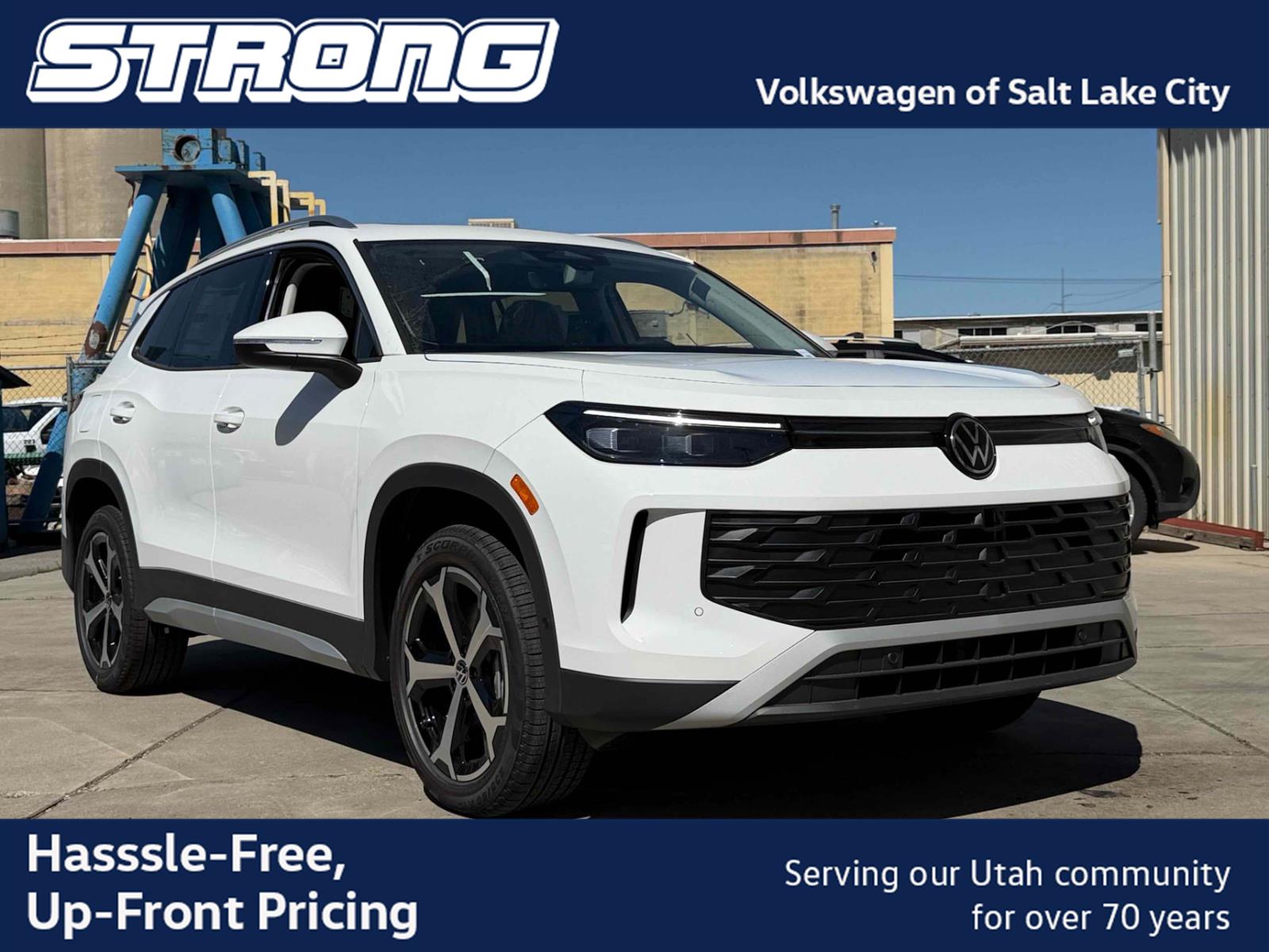 Pure White 2026 Volkswagen Tiguan SUV / Crossover All-Wheel Drive Automatic
