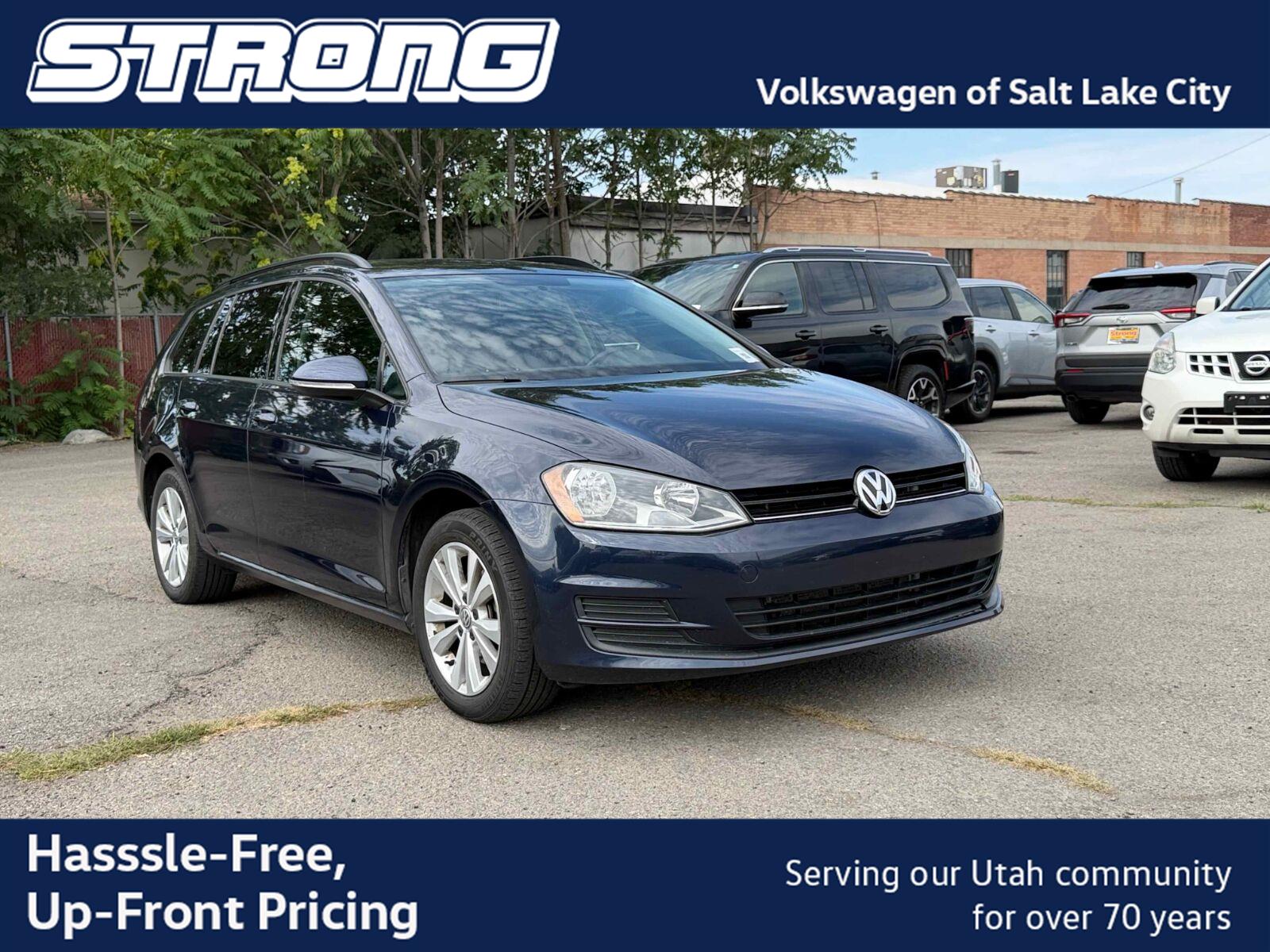 Night Blue Metallic 2017 Volkswagen Golf SportWagen Wagon All-Wheel Drive Automatic