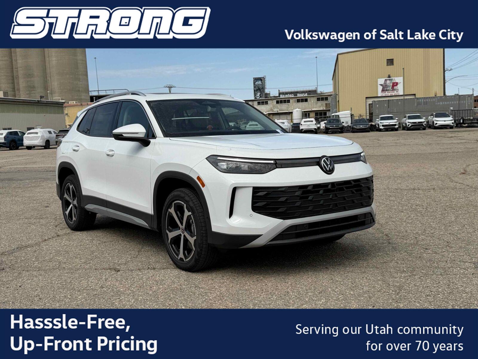 pure white 2026 Volkswagen Tiguan SUV / Crossover All-Wheel Drive Automatic