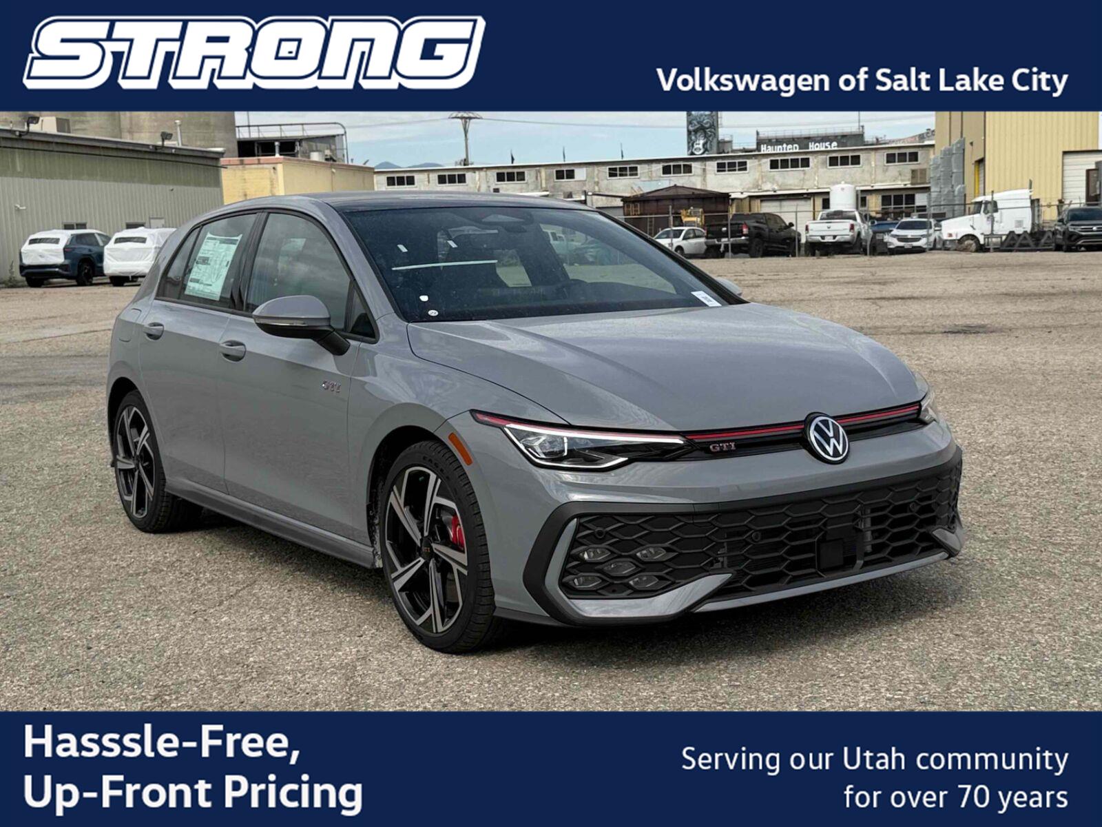 moonstone gray 2026 Volkswagen Golf GTI Hatchback Front-Wheel Drive Automatic