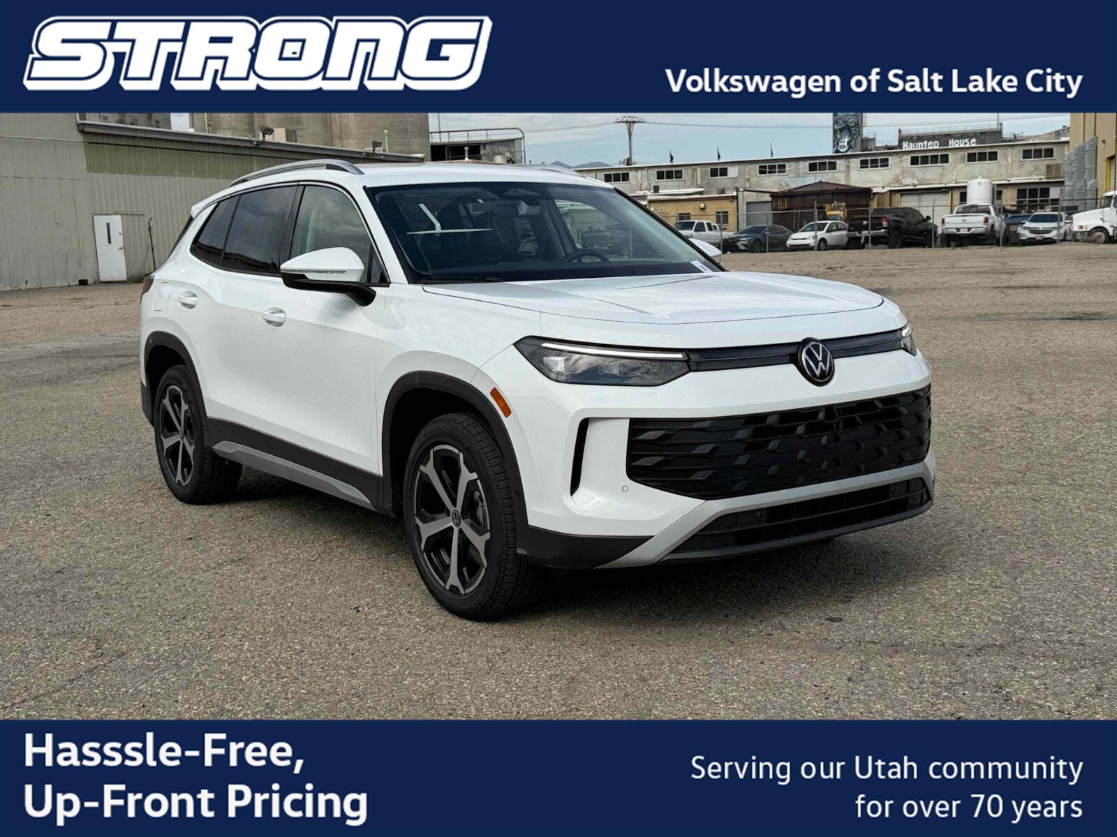 Pure White 2026 Volkswagen Tiguan SUV / Crossover All-Wheel Drive Automatic