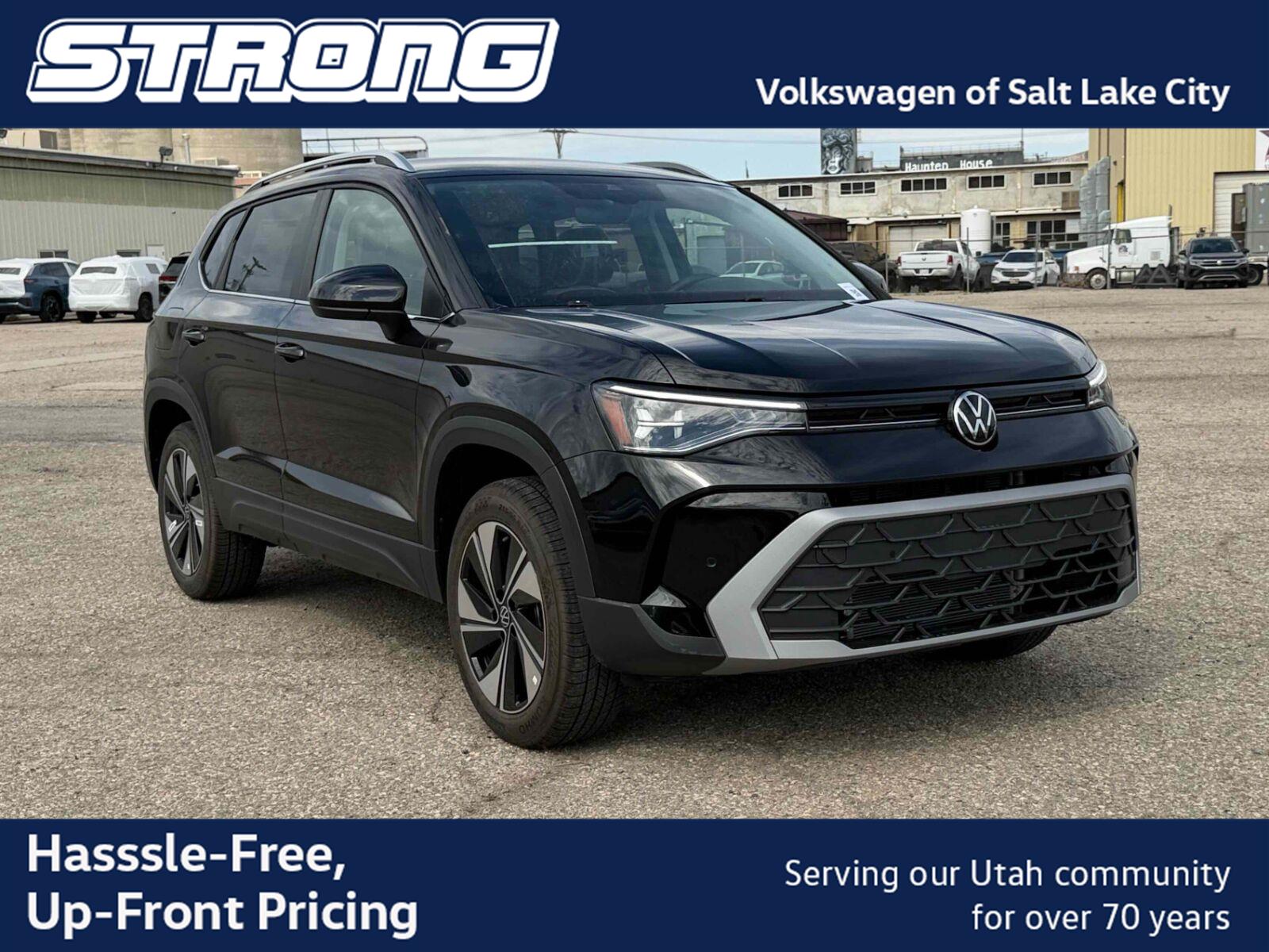 Deep Black Pearl 2026 Volkswagen Taos SUV / Crossover All-Wheel Drive Automatic