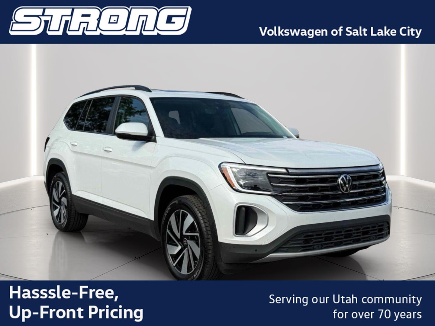 Opal White Pearl 2026 Volkswagen Atlas SUV / Crossover All-Wheel Drive Automatic