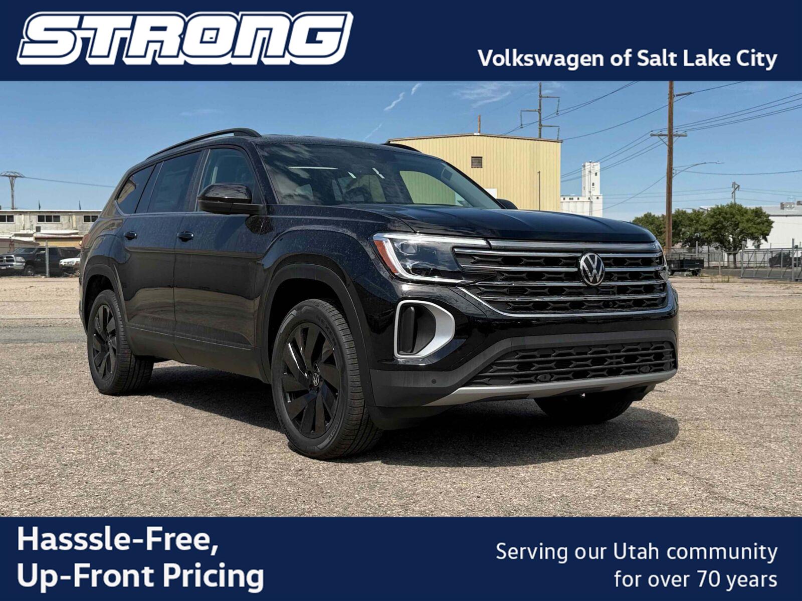 Deep Black Pearl 2026 Volkswagen Atlas SUV / Crossover All-Wheel Drive Automatic