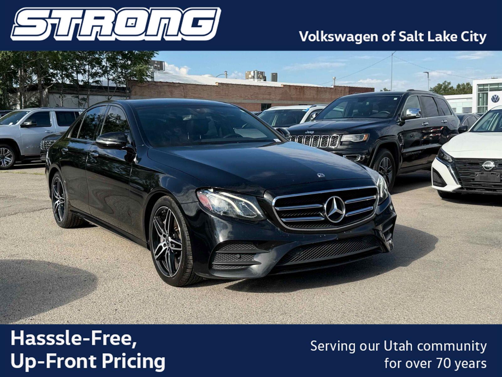 Black 2020 Mercedes-Benz E-Class Sedan Rear-Wheel Drive Automatic