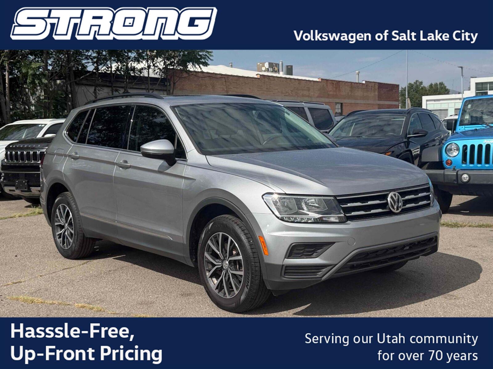 Pyrite Silver Metallic 2020 Volkswagen Tiguan SUV / Crossover All-Wheel Drive Automatic