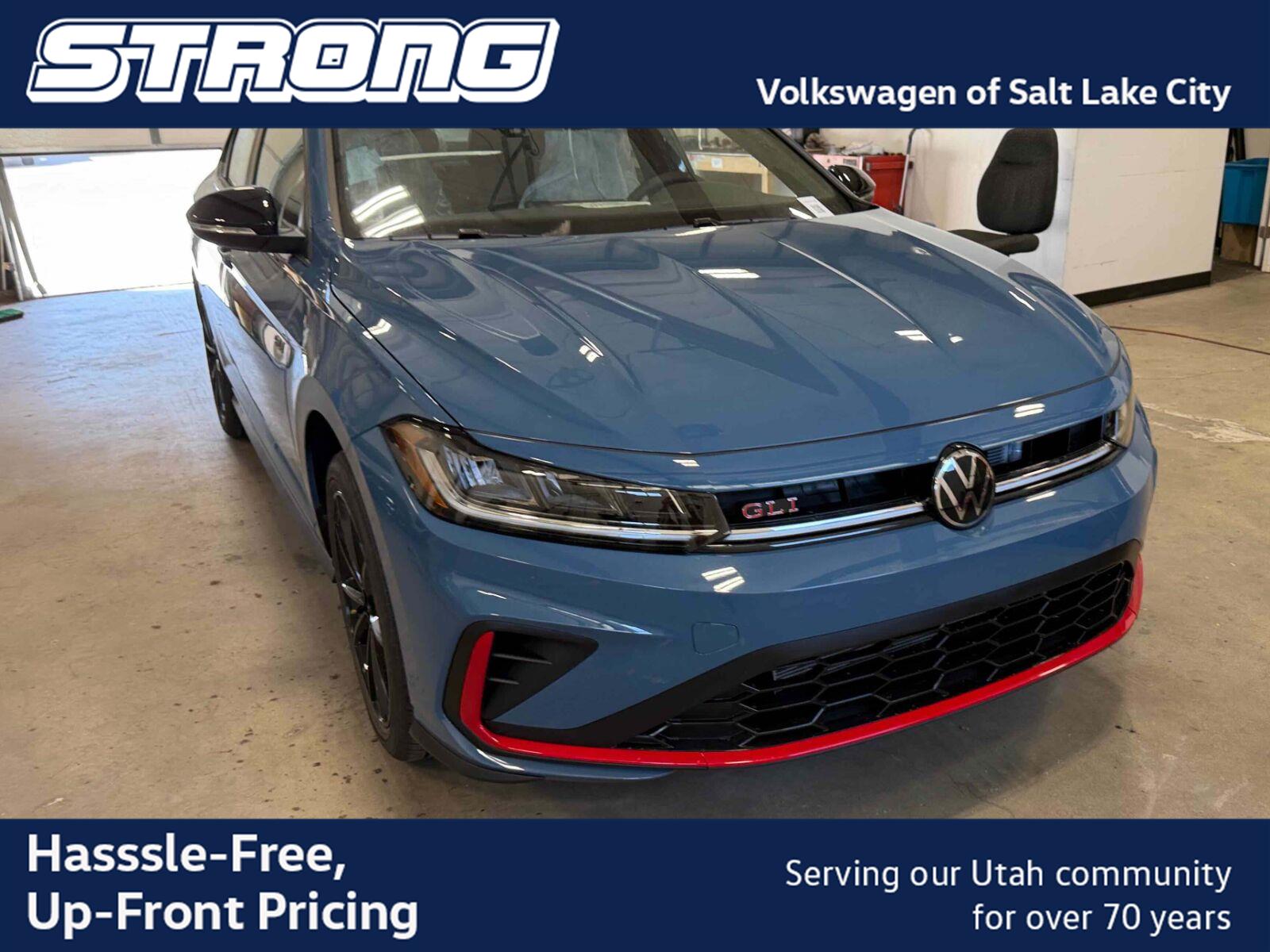 Monterey Blue Pearl w/Deep Black Roof 2026 Volkswagen Jetta GLI Sedan Front-Wheel Drive Manual