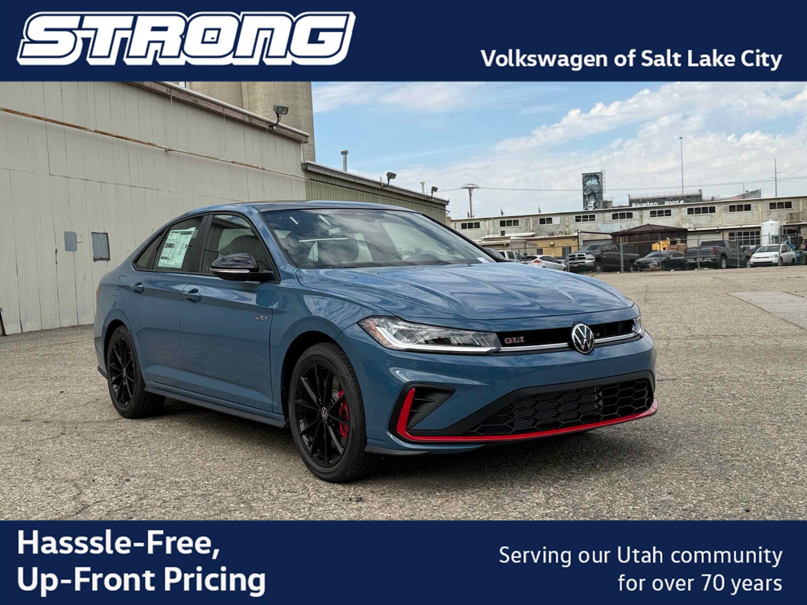 Monterey Blue Pearl w/Deep Black Roof 2026 Volkswagen Jetta GLI Sedan Front-Wheel Drive Manual