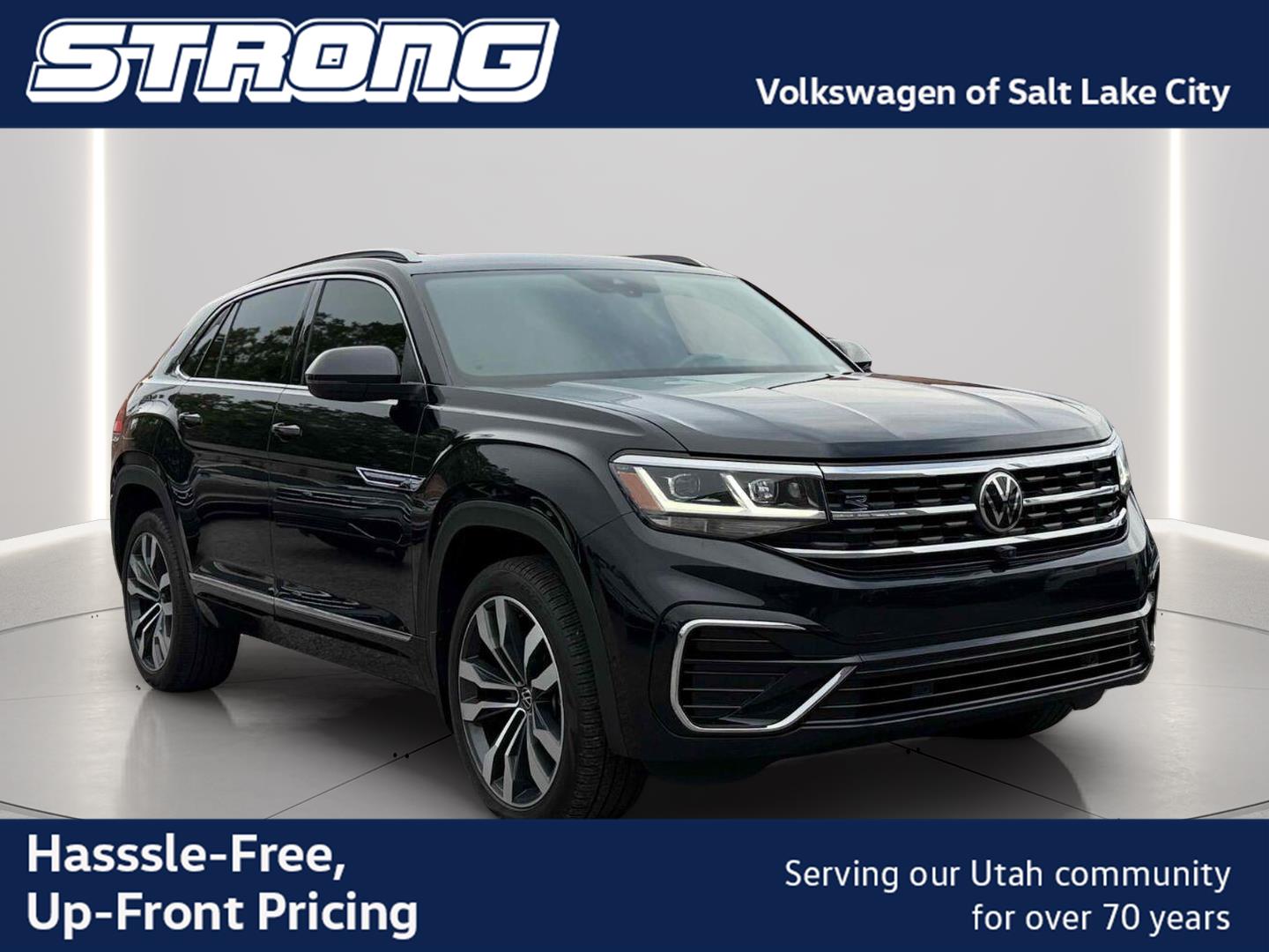 Deep Black Pearl 2022 Volkswagen Atlas Cross Sport SUV / Crossover All-Wheel Drive Automatic
