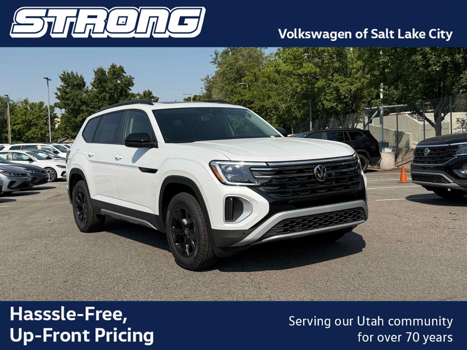 Opal White Pearl 2026 Volkswagen Atlas SUV / Crossover All-Wheel Drive Automatic
