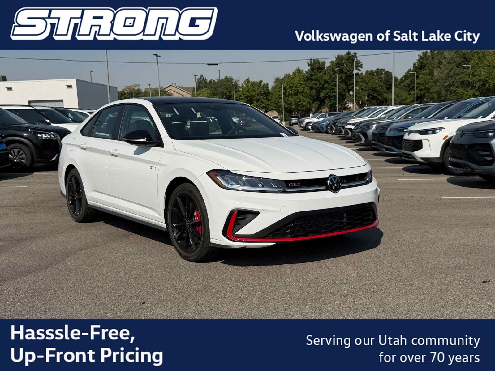 Pure White w/Deep Black Roof 2026 Volkswagen Jetta GLI Sedan Front-Wheel Drive Manual