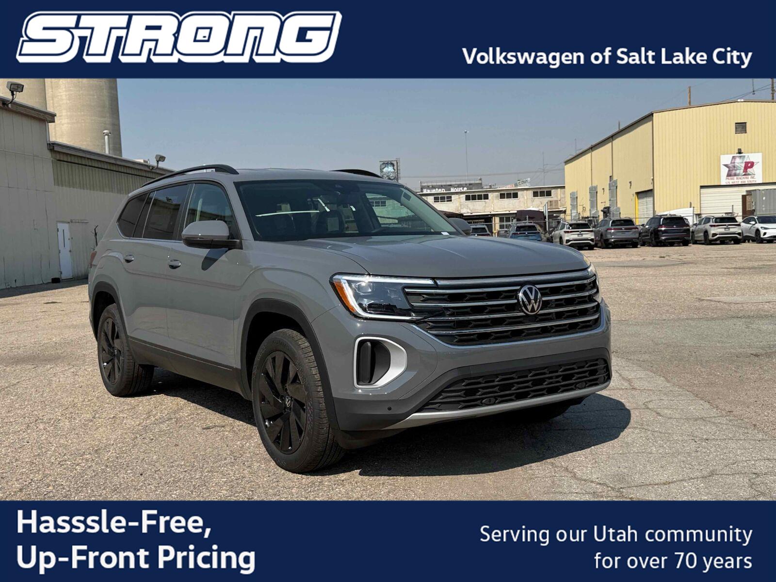 Pure Gray 2026 Volkswagen Atlas SUV / Crossover All-Wheel Drive Automatic