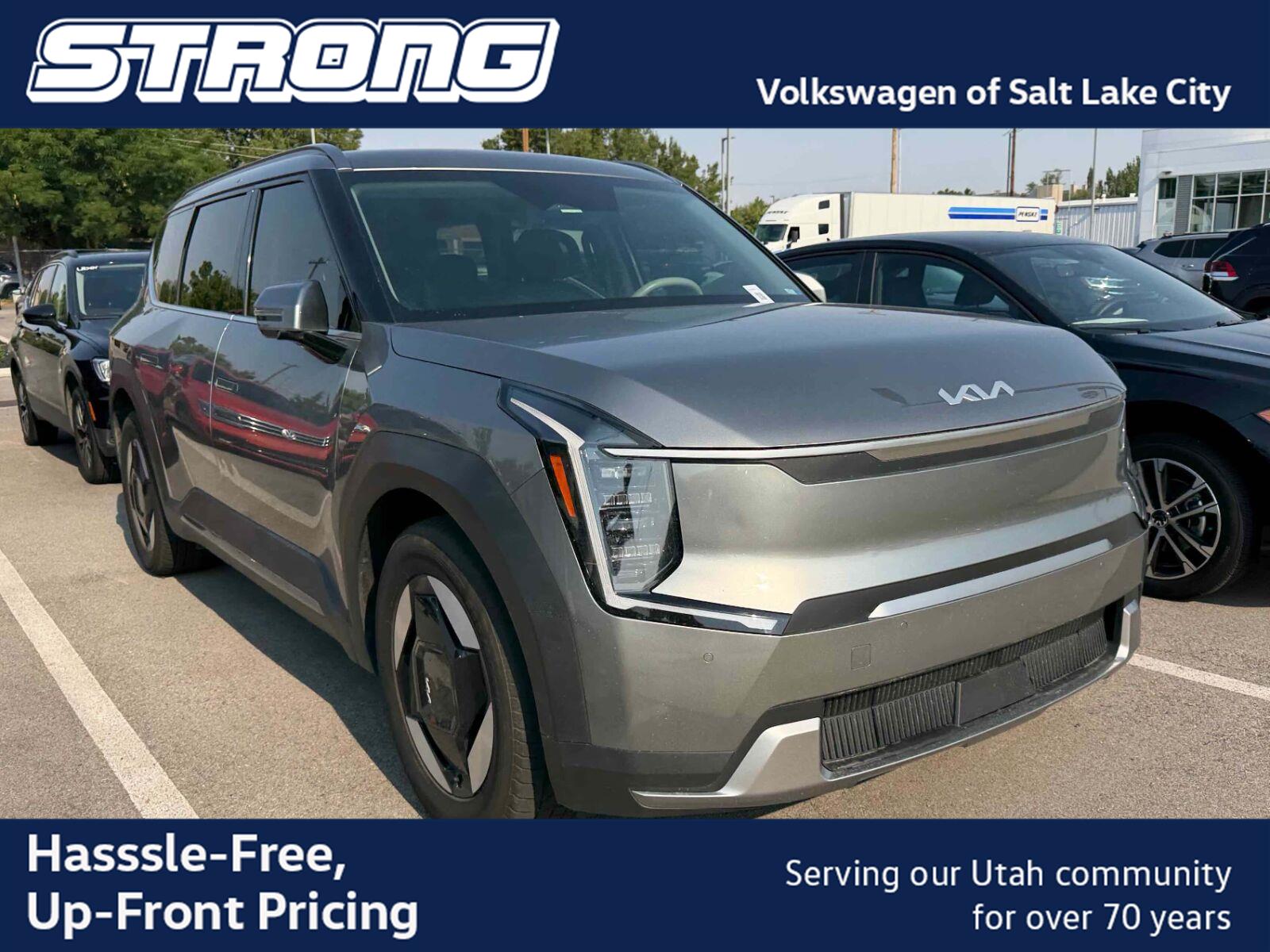 Pebble Gray 2024 Kia EV9 SUV / Crossover All-Wheel Drive 1-Speed Dual Clutch