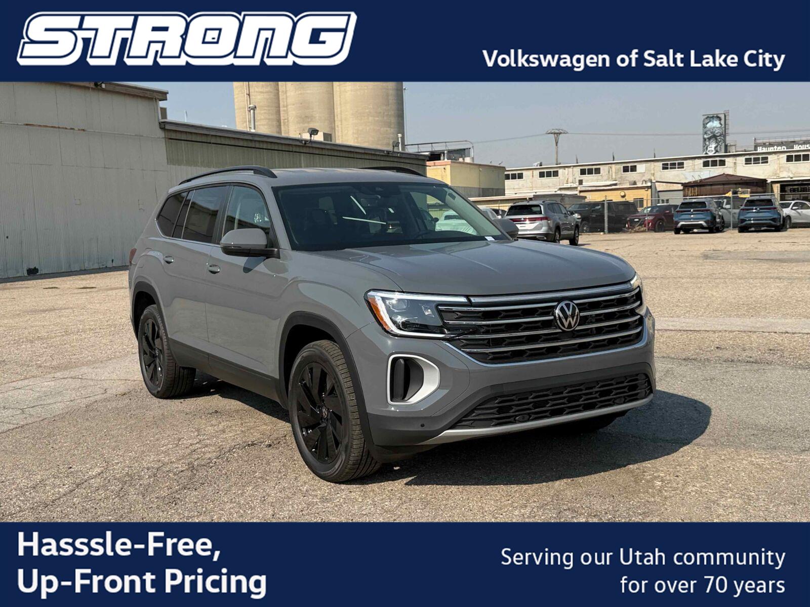 Pure Gray 2026 Volkswagen Atlas SUV / Crossover All-Wheel Drive Automatic