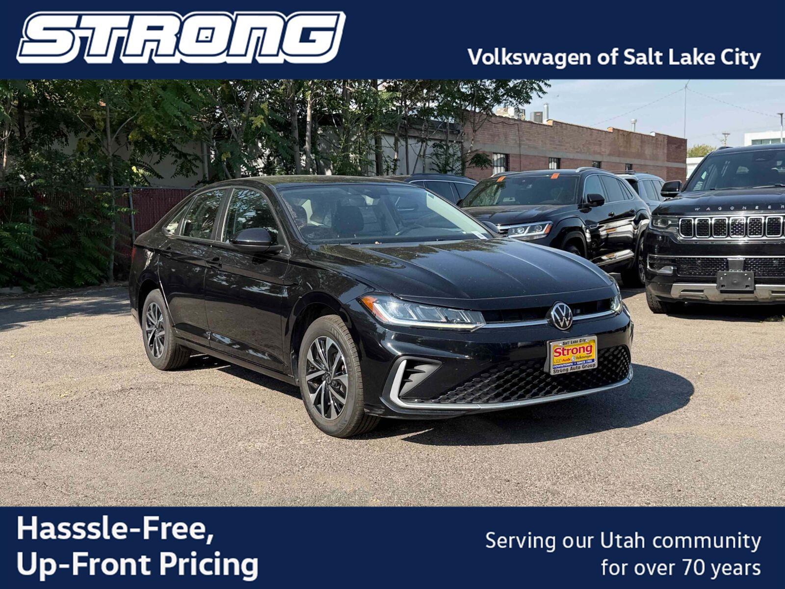 Deep Black Pearl 2025 Volkswagen Jetta Sedan Front-Wheel Drive Automatic