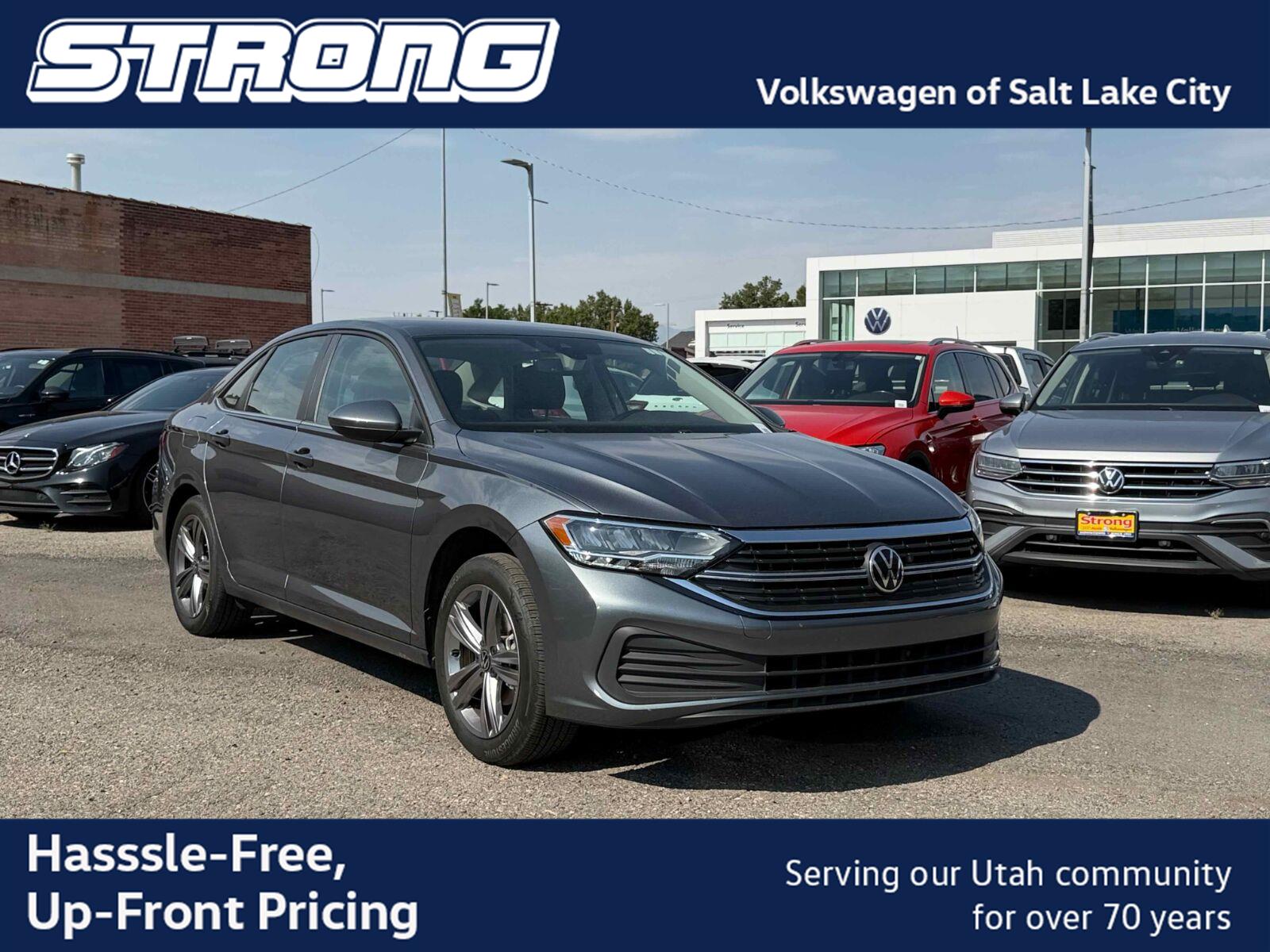 Platinum Gray Metallic 2023 Volkswagen Jetta Sedan Front-Wheel Drive Automatic