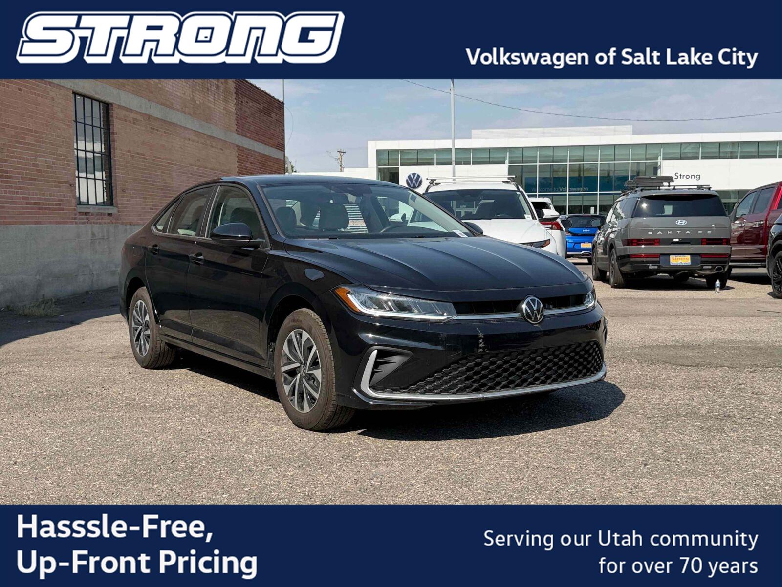 Deep Black Pearl 2025 Volkswagen Jetta Sedan Front-Wheel Drive Automatic