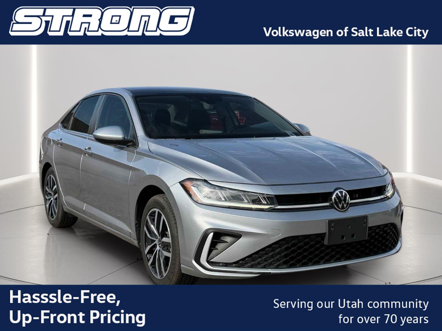 Opal White Pearl 2025 Volkswagen Jetta Sedan Front-Wheel Drive Automatic