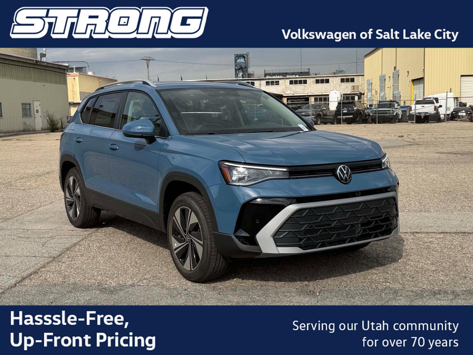 Monterey Blue Pearl 2026 Volkswagen Taos SUV / Crossover All-Wheel Drive Automatic