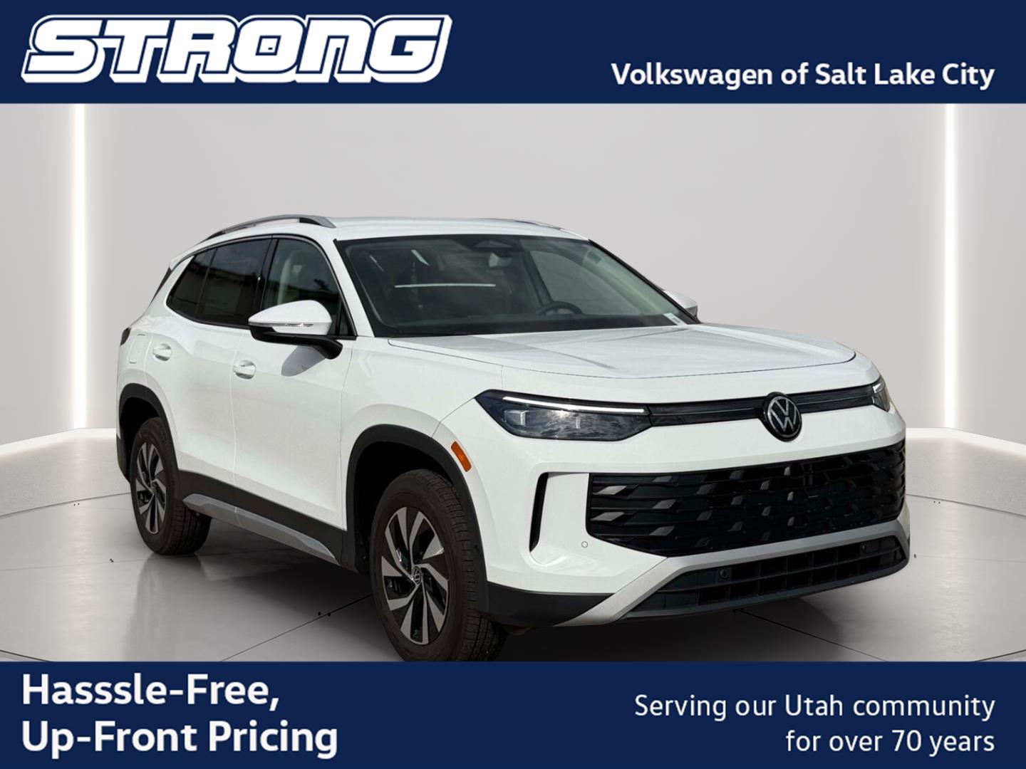 Pure White 2026 Volkswagen Tiguan SUV / Crossover All-Wheel Drive Automatic