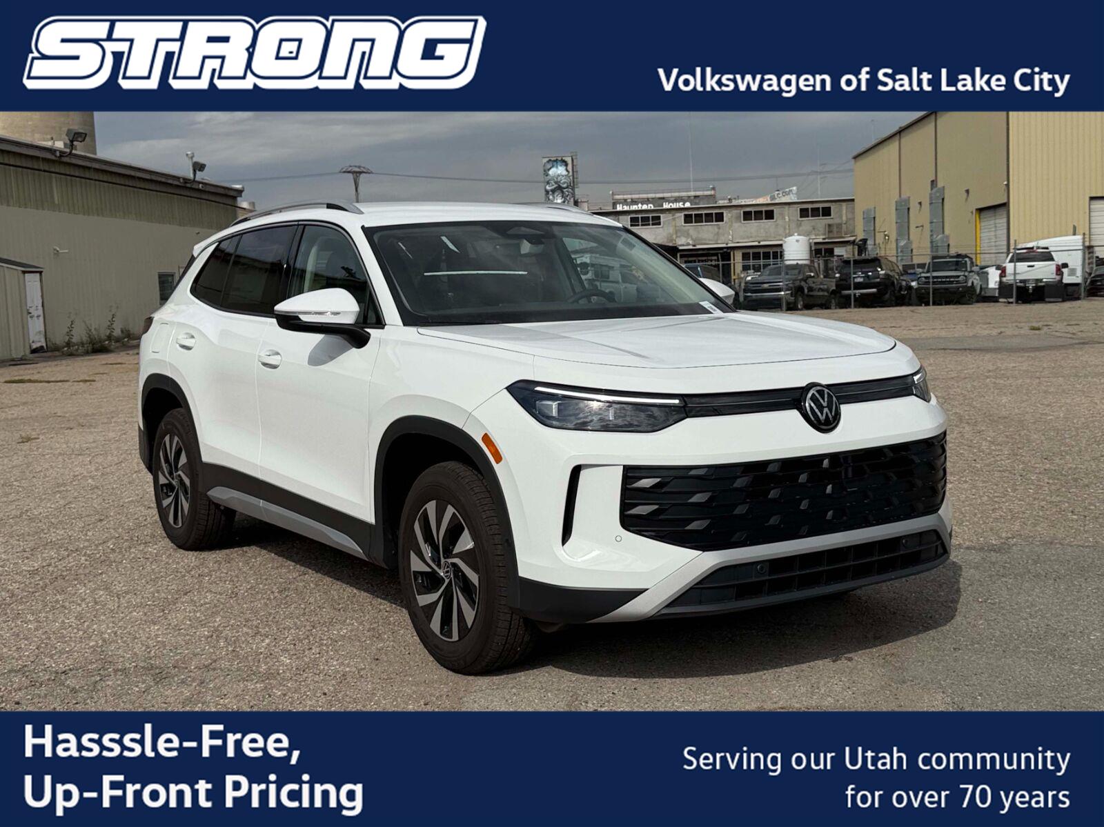 Pure White 2026 Volkswagen Tiguan SUV / Crossover All-Wheel Drive Automatic
