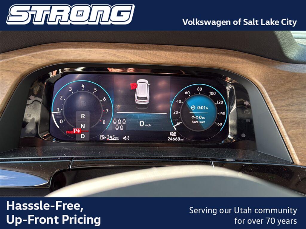 Deep Black Pearl 2024 Volkswagen Atlas SUV / Crossover All-Wheel Drive Automatic