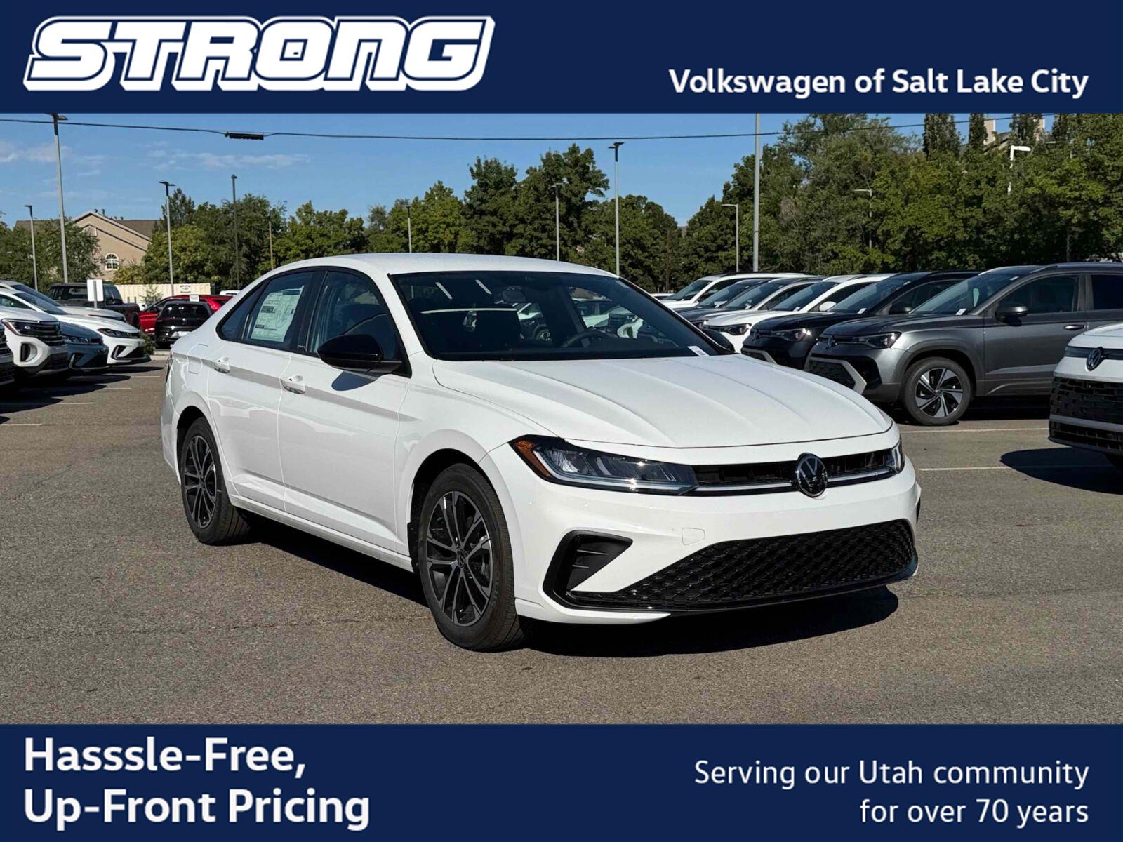 Pure White 2026 Volkswagen Jetta Sedan Front-Wheel Drive Automatic