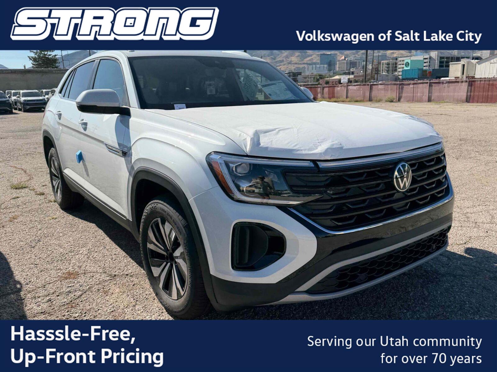 Opal White Pearl 2026 Volkswagen Atlas Cross Sport SUV / Crossover All-Wheel Drive Automatic