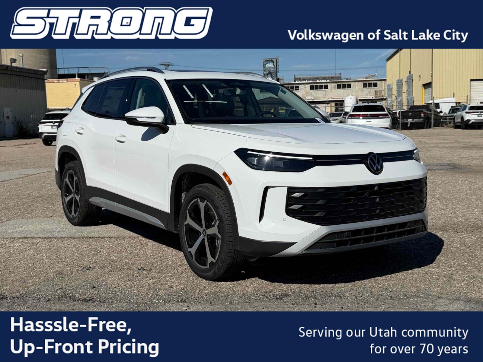 Pure White 2026 Volkswagen Tiguan SUV / Crossover All-Wheel Drive Automatic