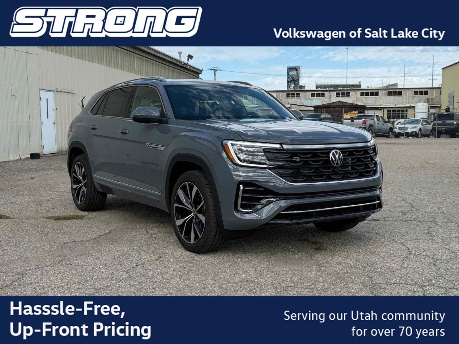 Pure Gray 2026 Volkswagen Atlas Cross Sport SUV / Crossover All-Wheel Drive Automatic