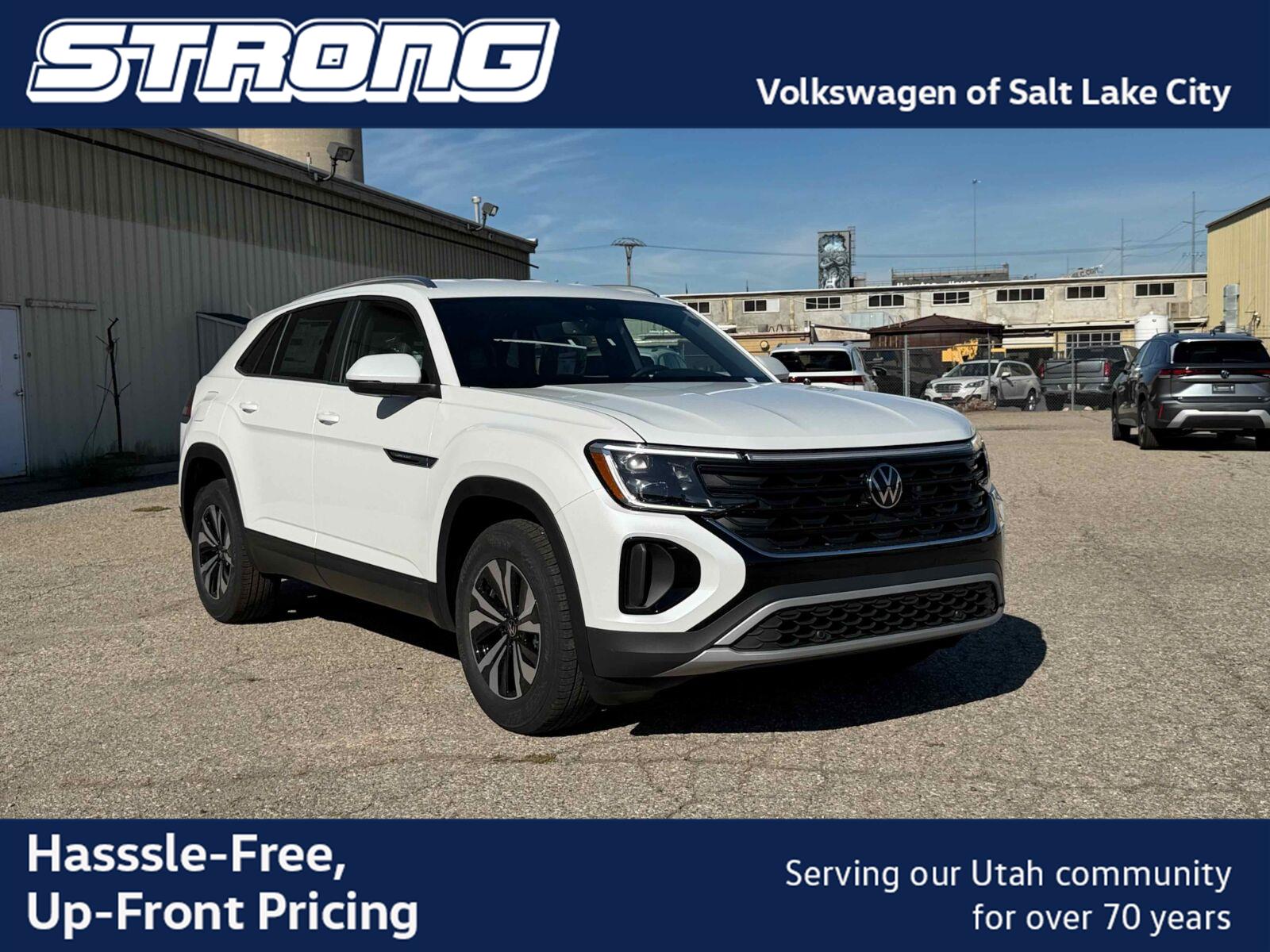 Opal White Pearl 2026 Volkswagen Atlas Cross Sport SUV / Crossover All-Wheel Drive Automatic