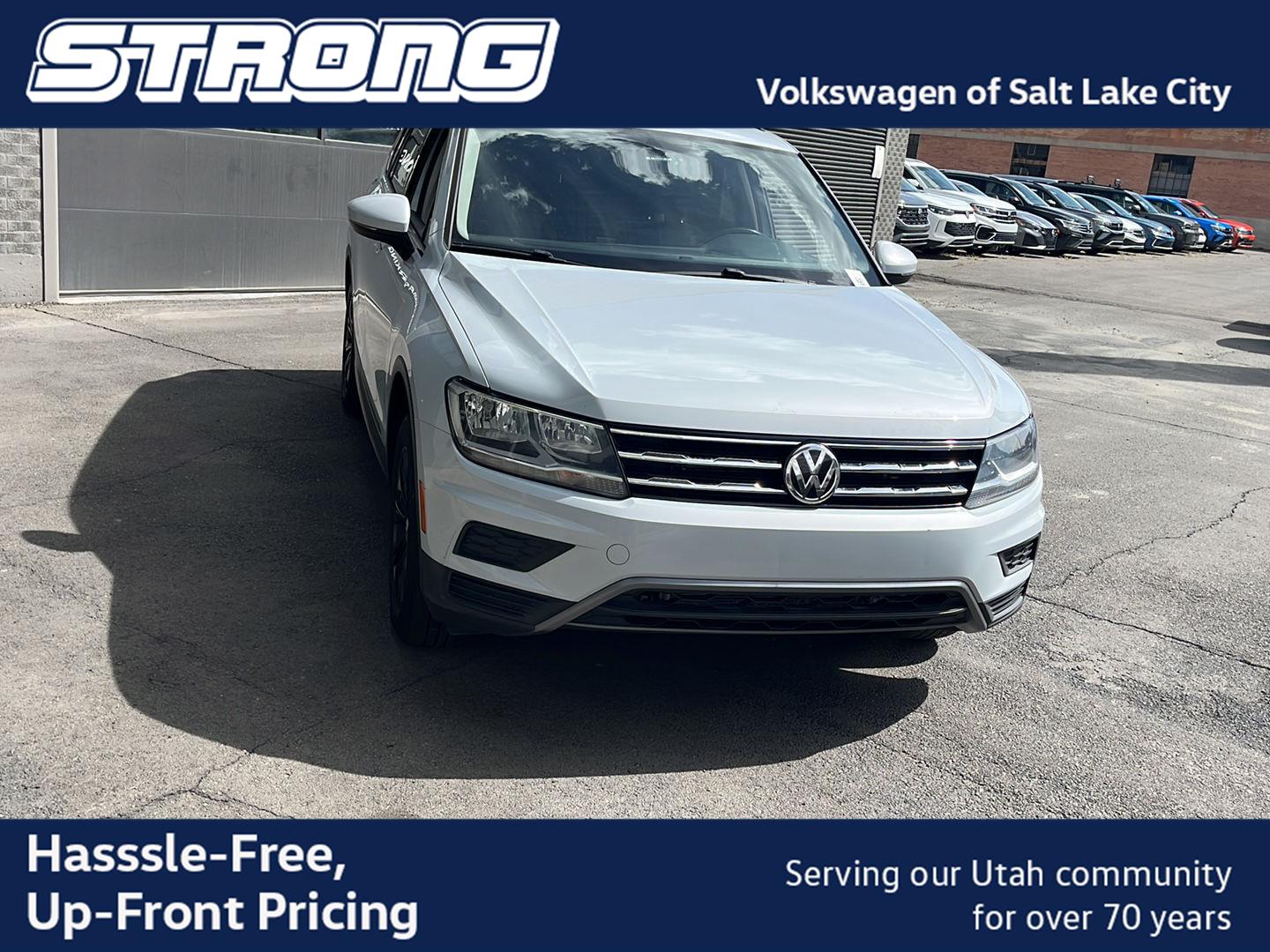 White Silver Metallic 2019 Volkswagen Tiguan SUV / Crossover All-Wheel Drive Automatic